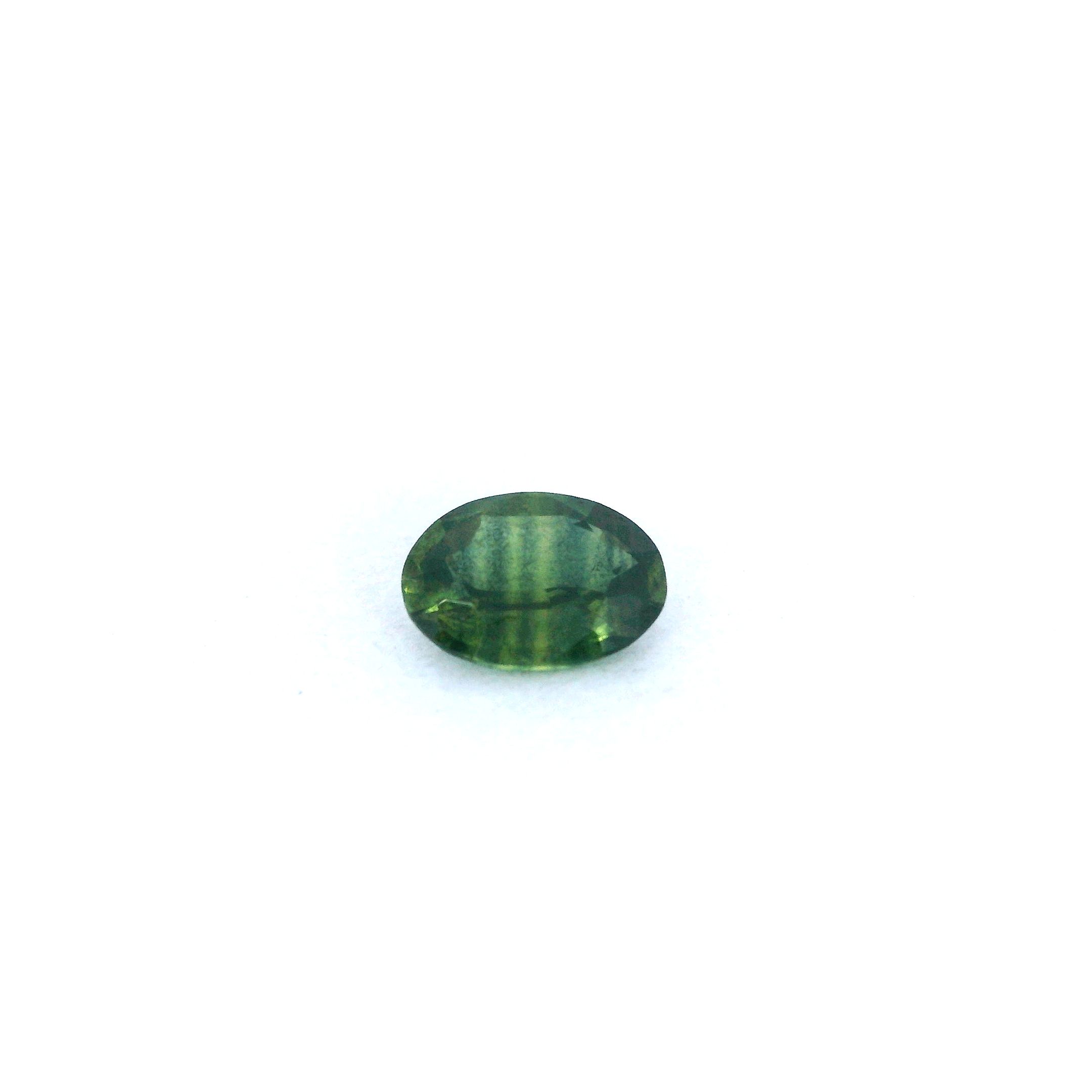 0.59 ct Oval Green Natural Sapphire