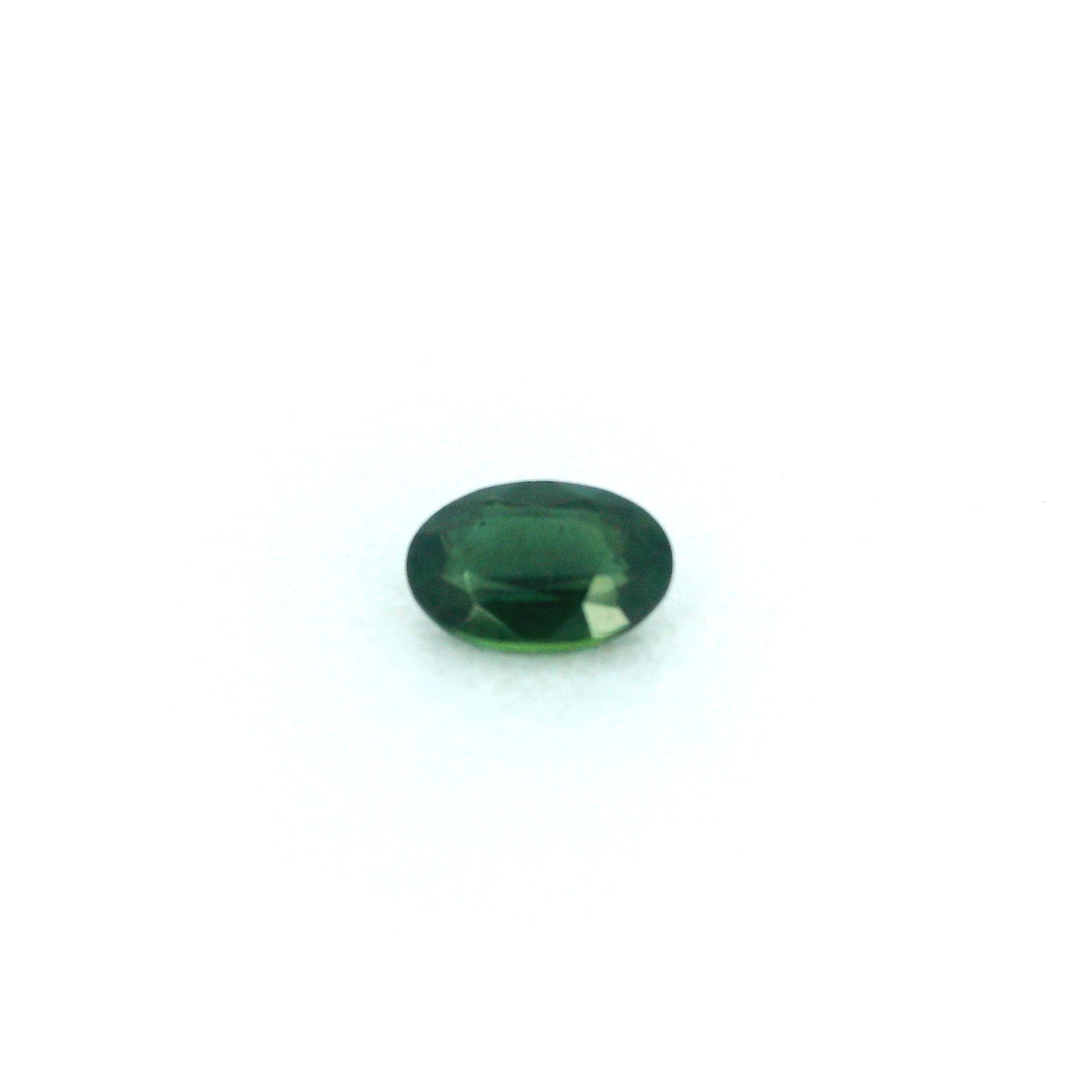 0.59 ct Oval Green Natural Sapphire