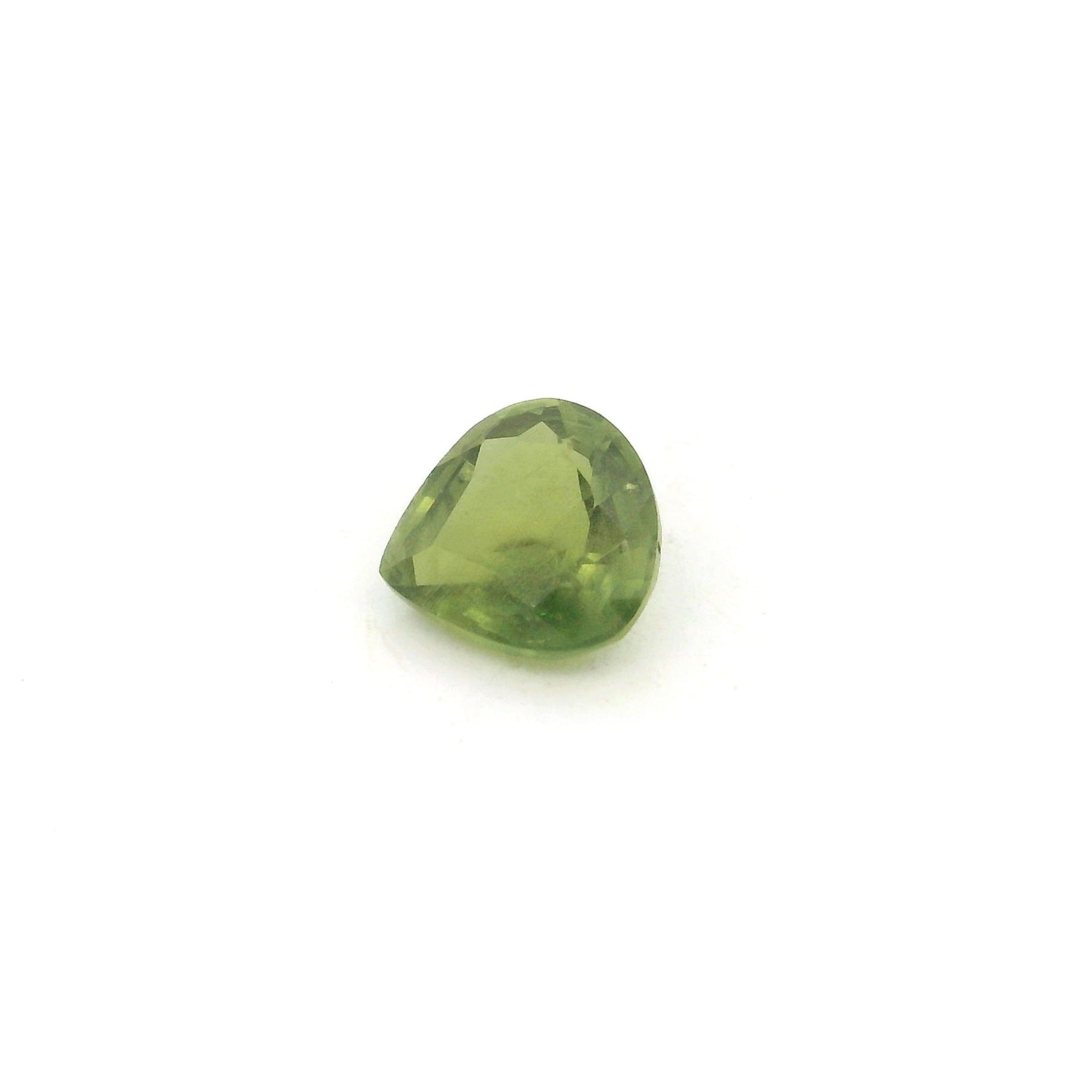 0.63 ct Pear Green Natural Sapphire