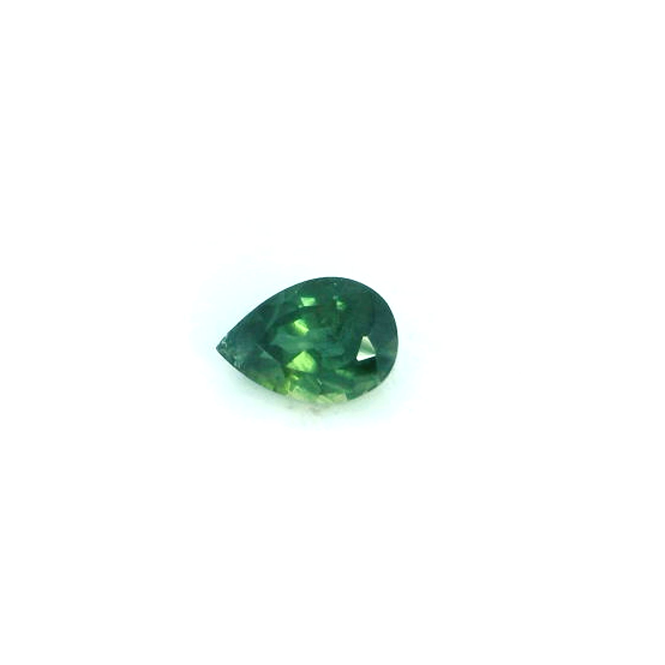 0.48 ct Pear Green Natural Sapphire