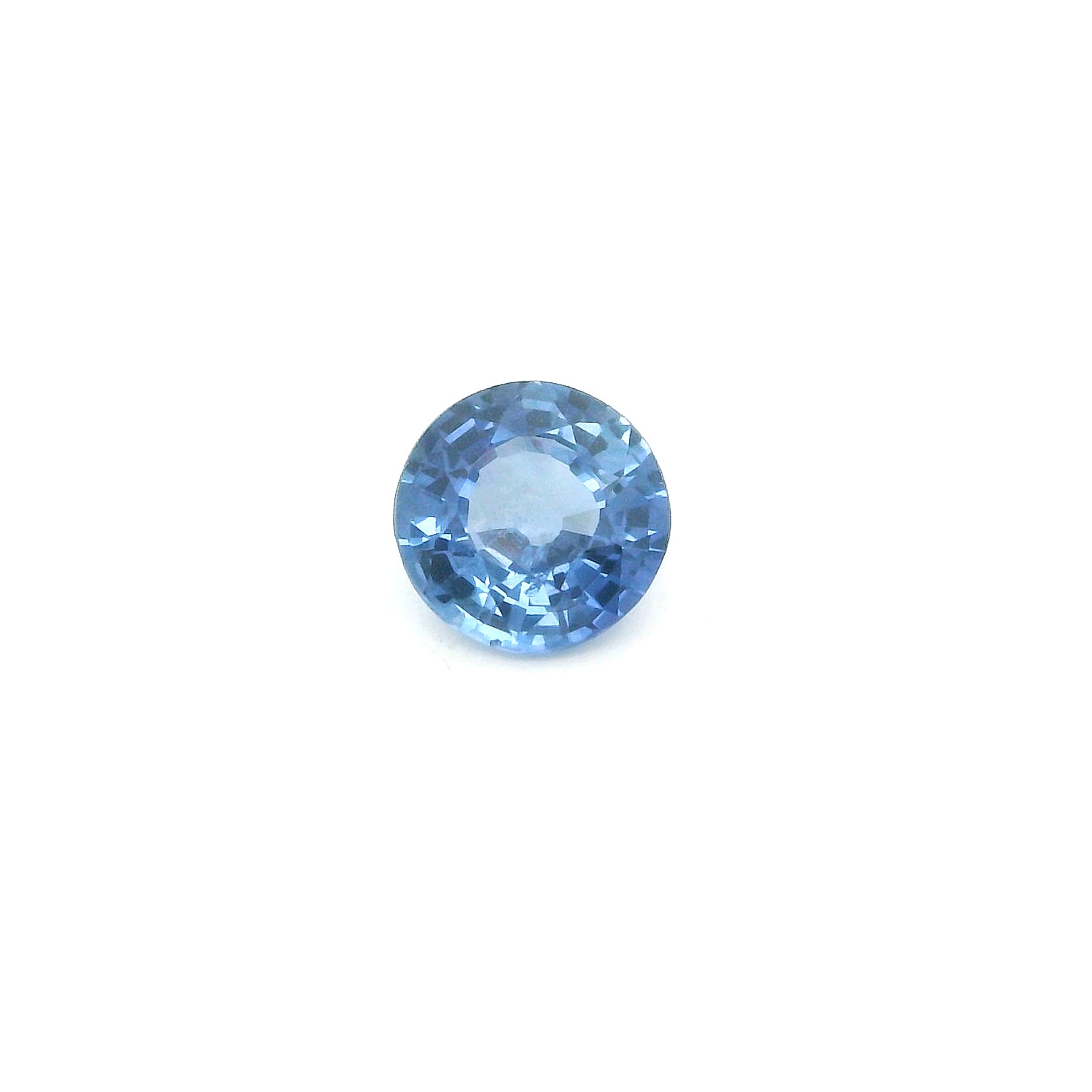 0.55 ct Round Blue Natural Sapphire