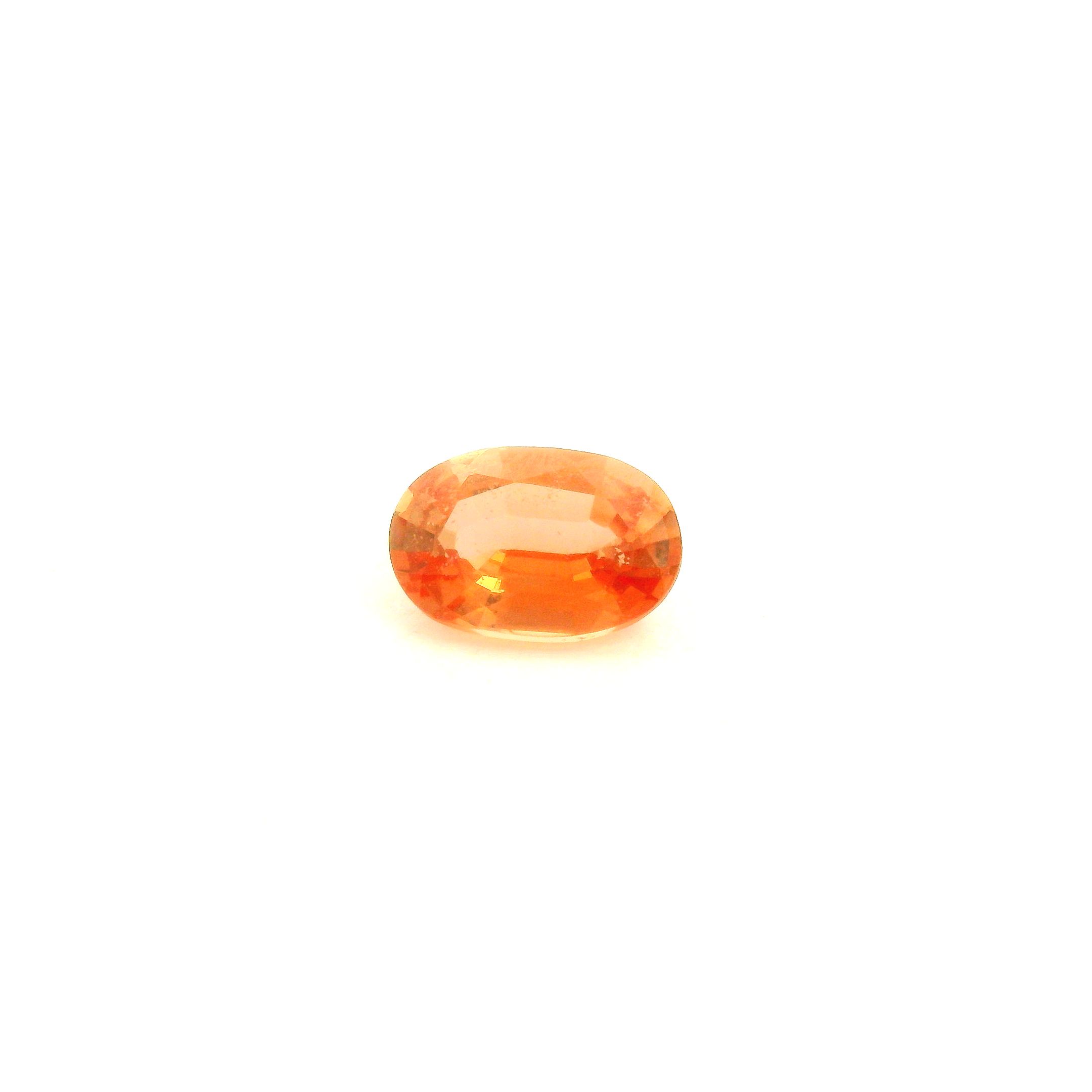 1.00 ct Oval Orange Natural Sapphire