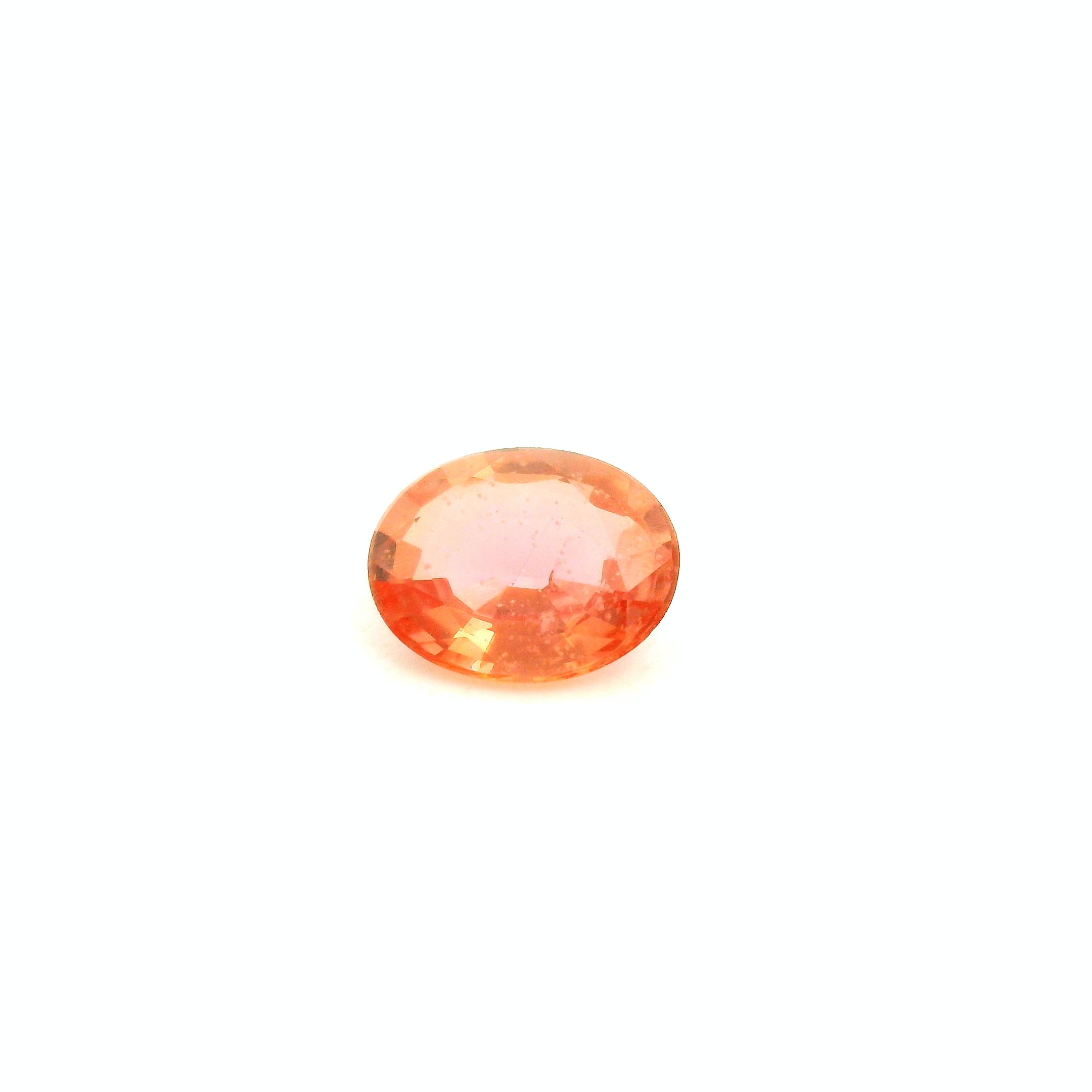 0.93 ct Oval Orange Natural Sapphire