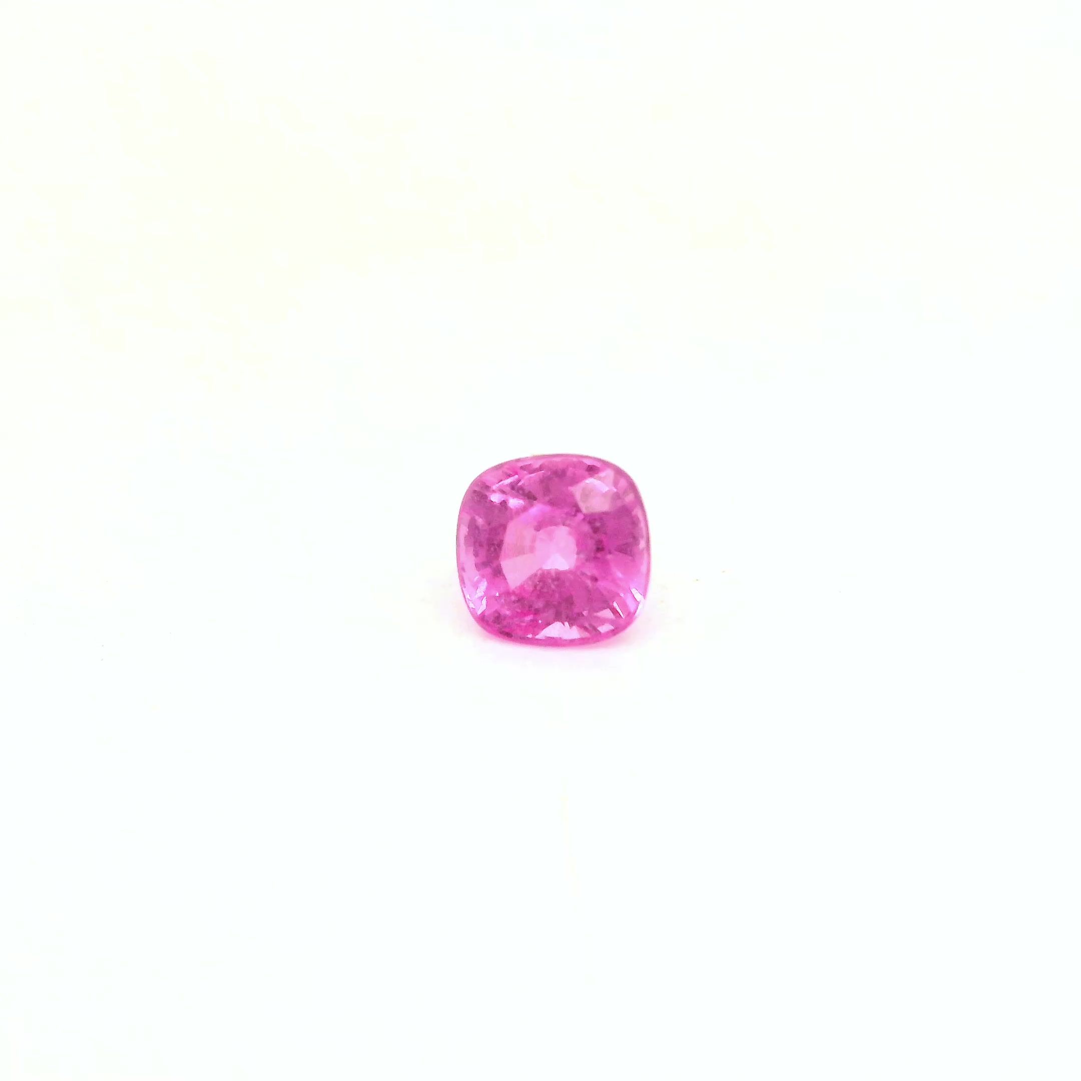 0.70 ct Cushion Pink Natural Sapphire