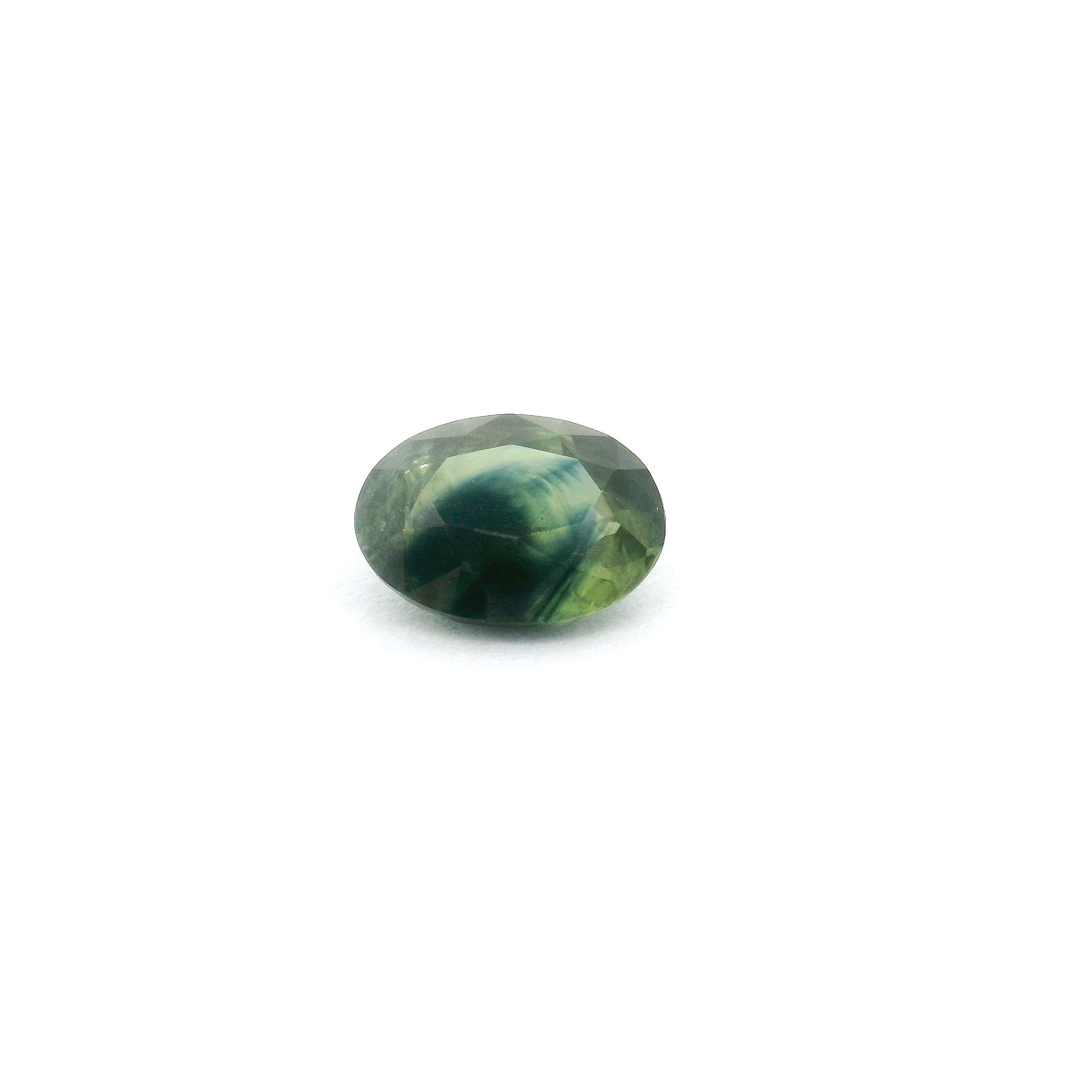 0.85 ct Oval Green Natural Sapphire