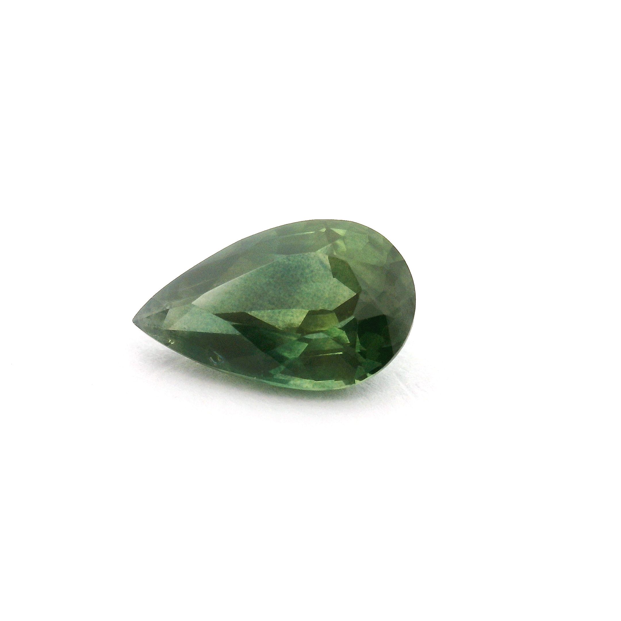 1.93 ct Pear Green Natural Sapphire
