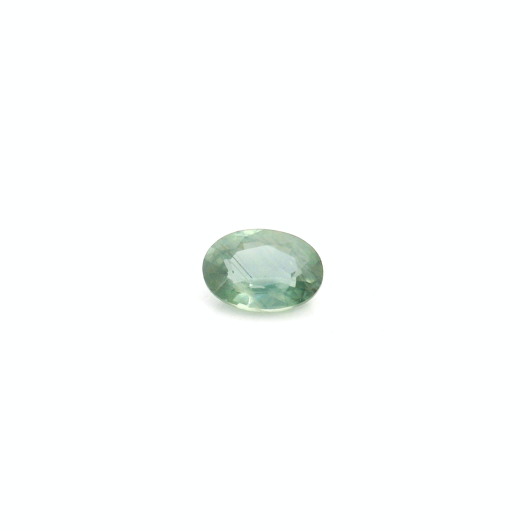 0.57 ct Oval Green Natural Sapphire
