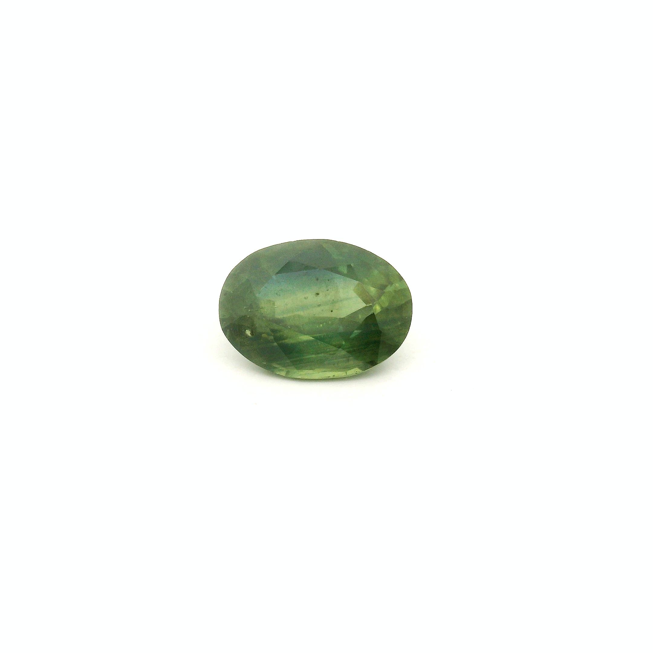 1.07 ct Oval Green Natural Sapphire