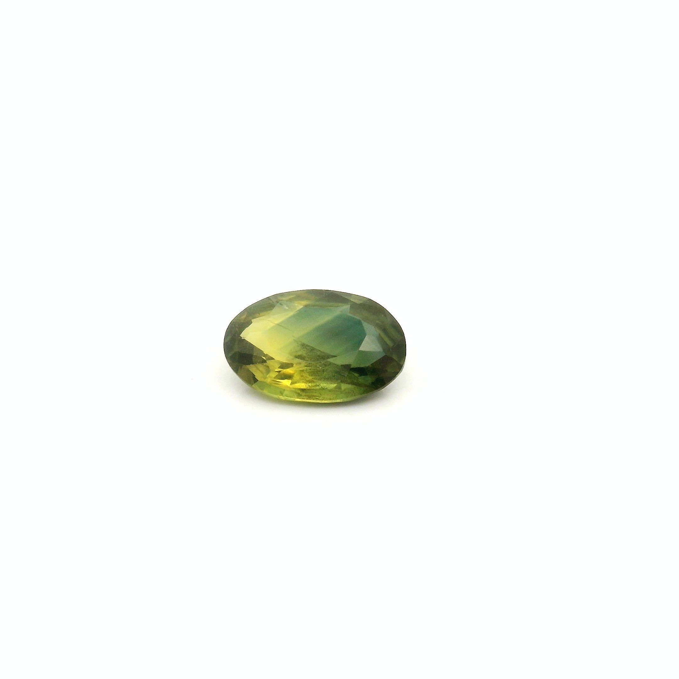 0.47 ct Oval Green Natural Sapphire