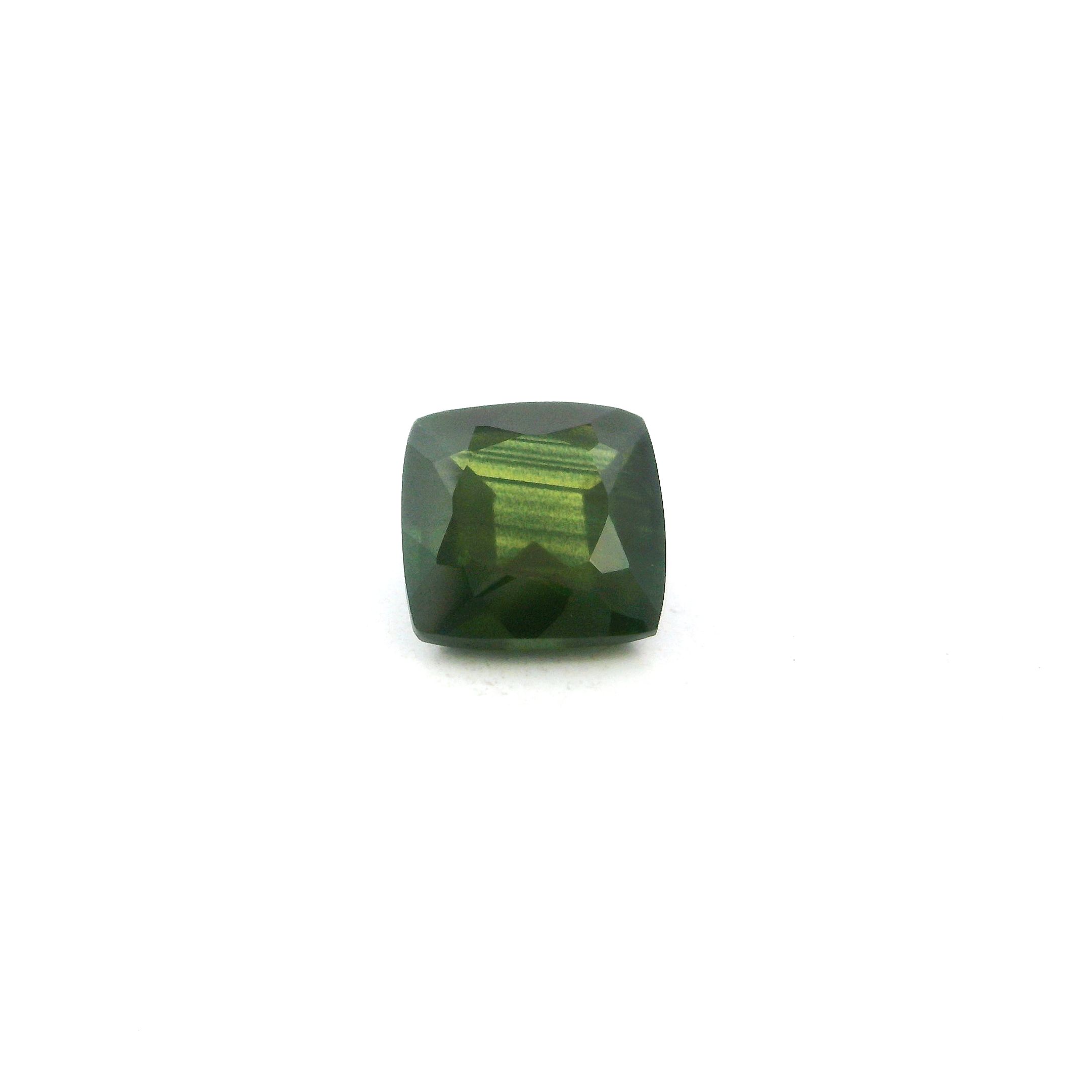 0.95 ct Cushion Green Natural Sapphire
