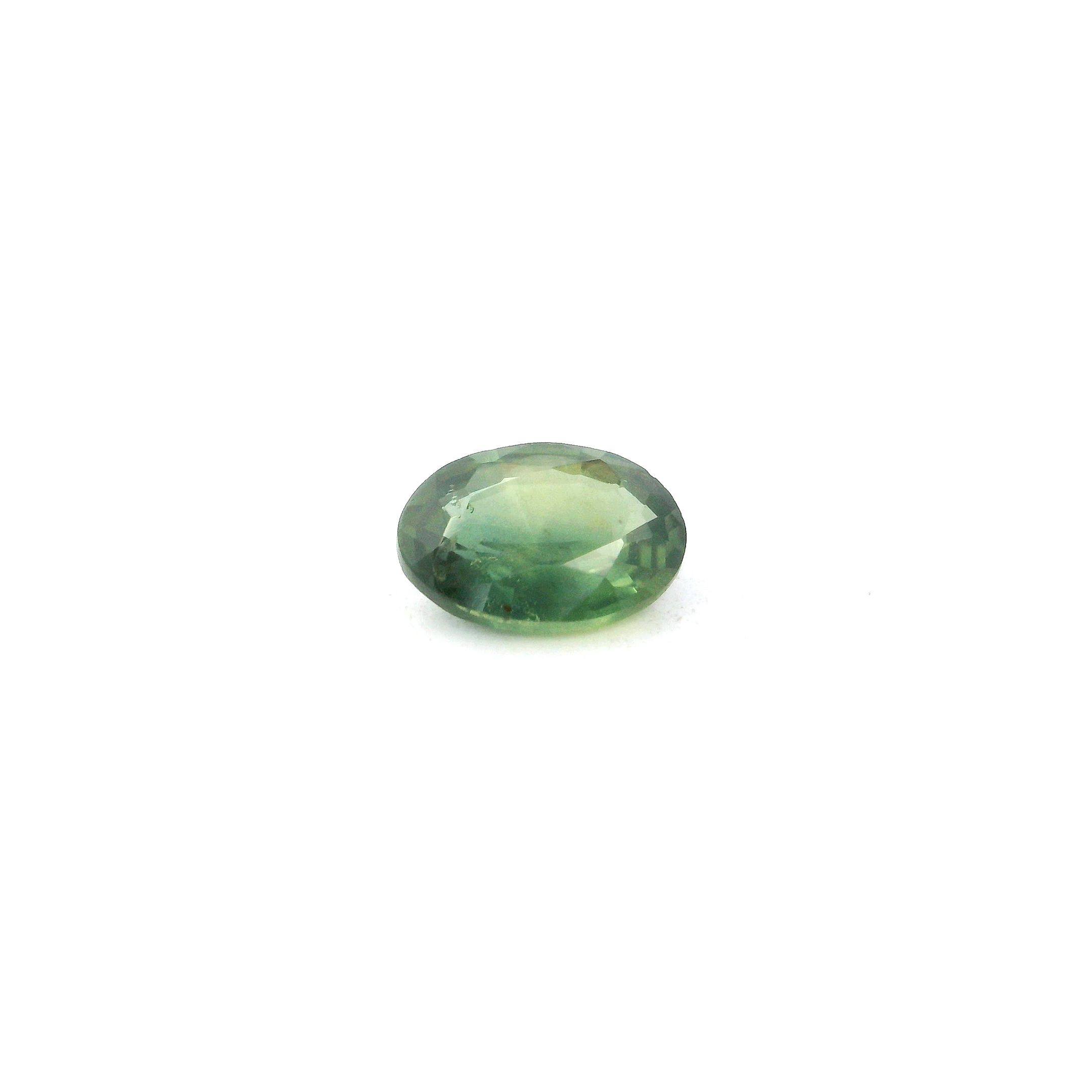 0.64 ct Oval Green Natural Sapphire