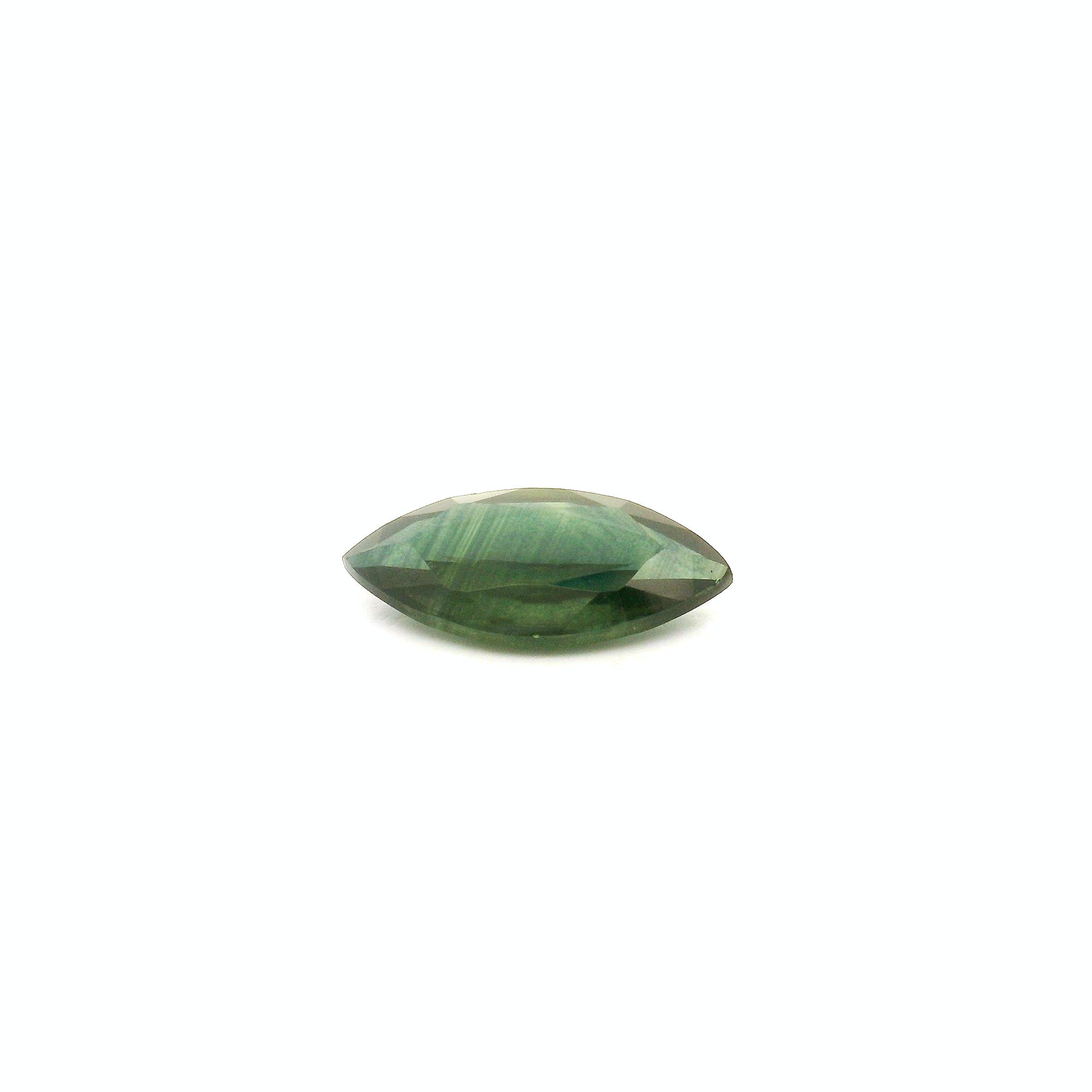 0.53 ct Marquise Green Natural Sapphire