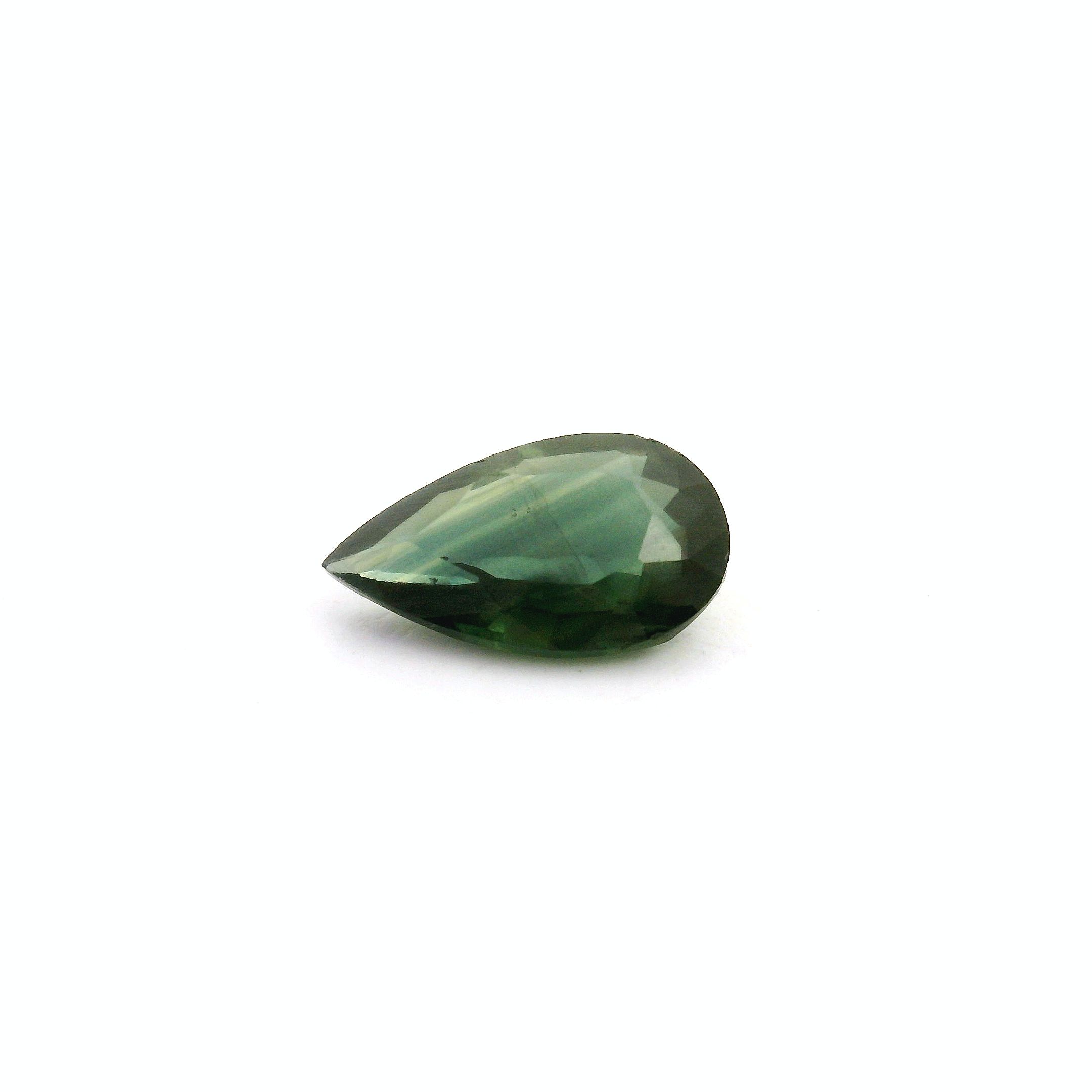 0.93 ct Pear Green Natural Sapphire