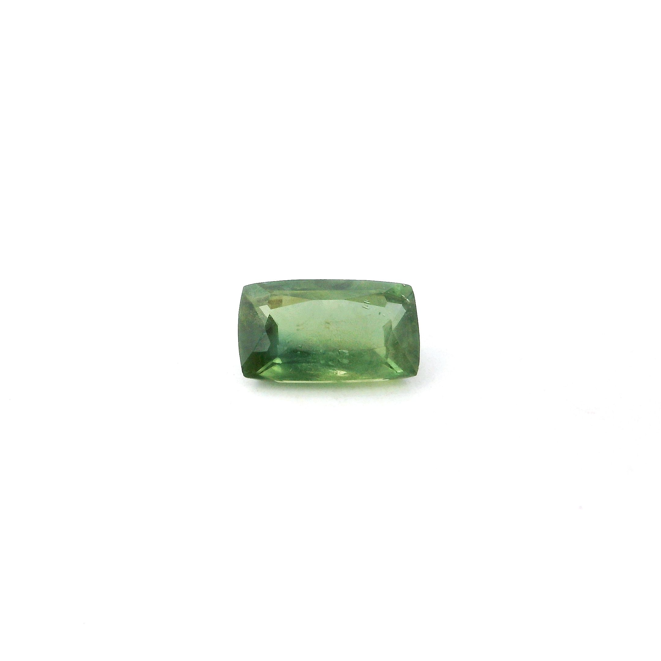 0.85 ct Cushion Green Natural Sapphire