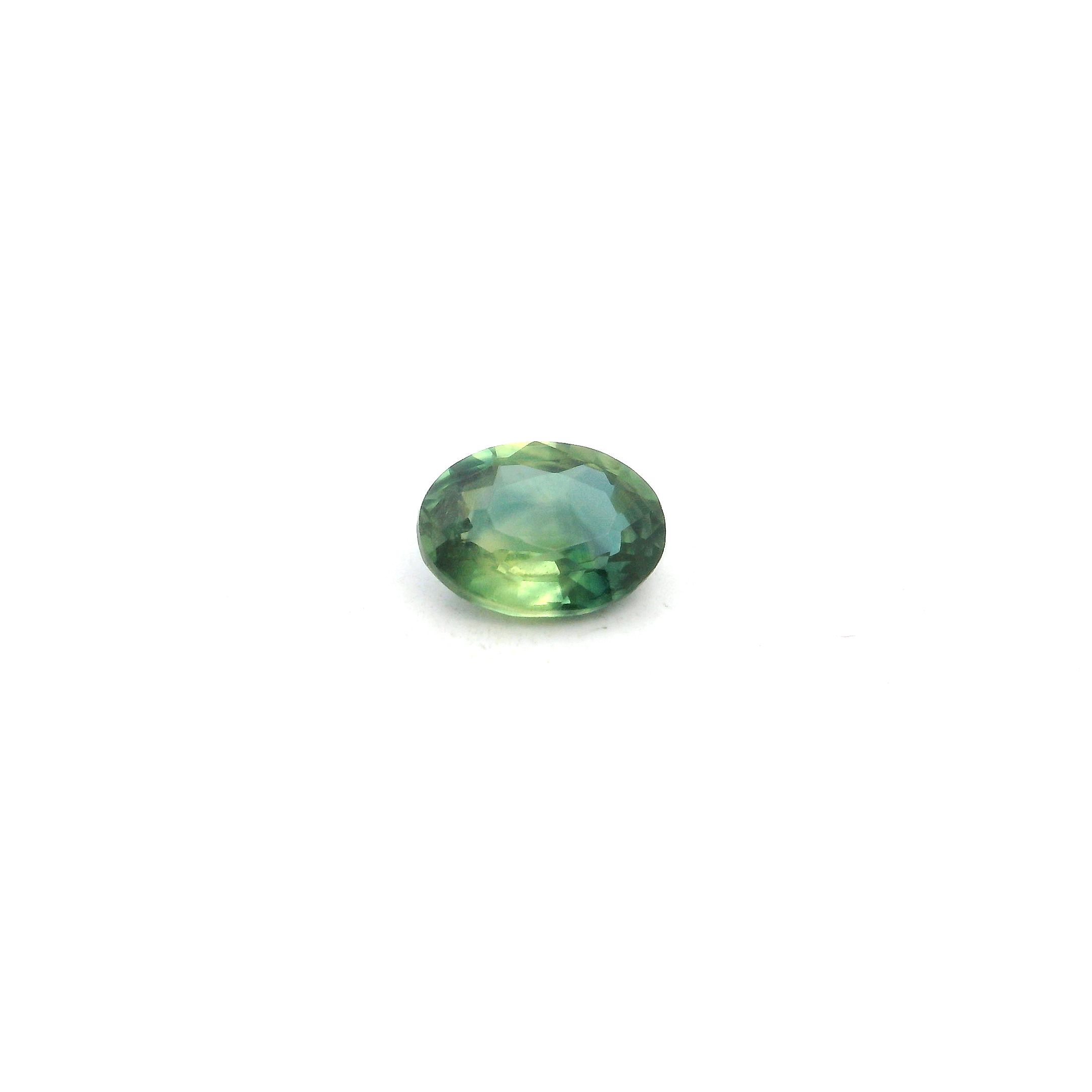 0.62 ct Oval Green Natural Sapphire
