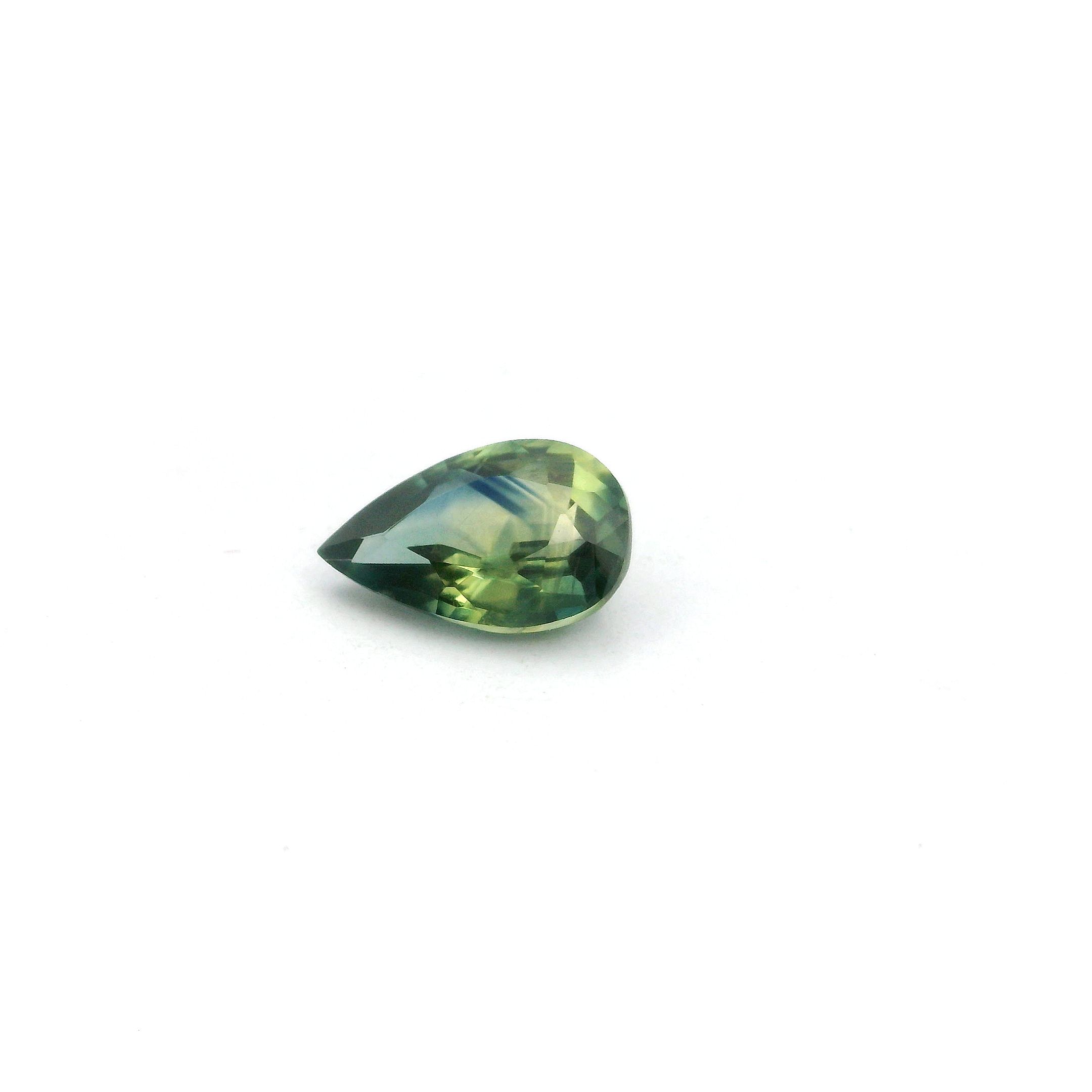 0.82 ct Pear Green Natural Sapphire
