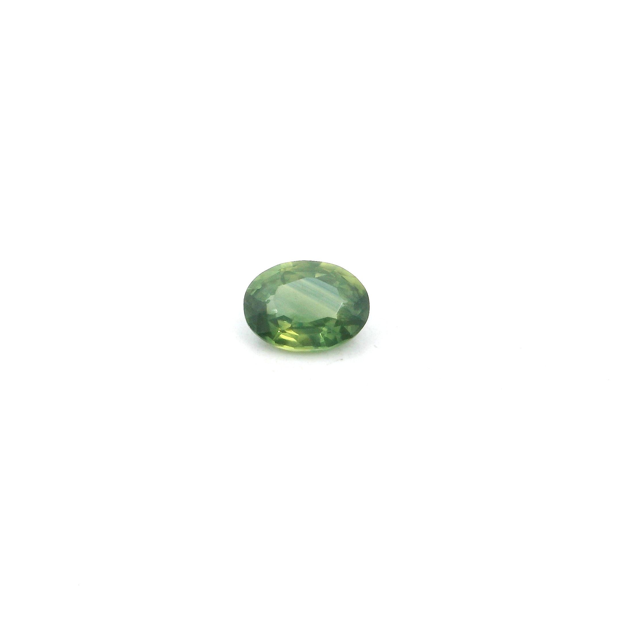 0.44 ct Oval Green Natural Sapphire