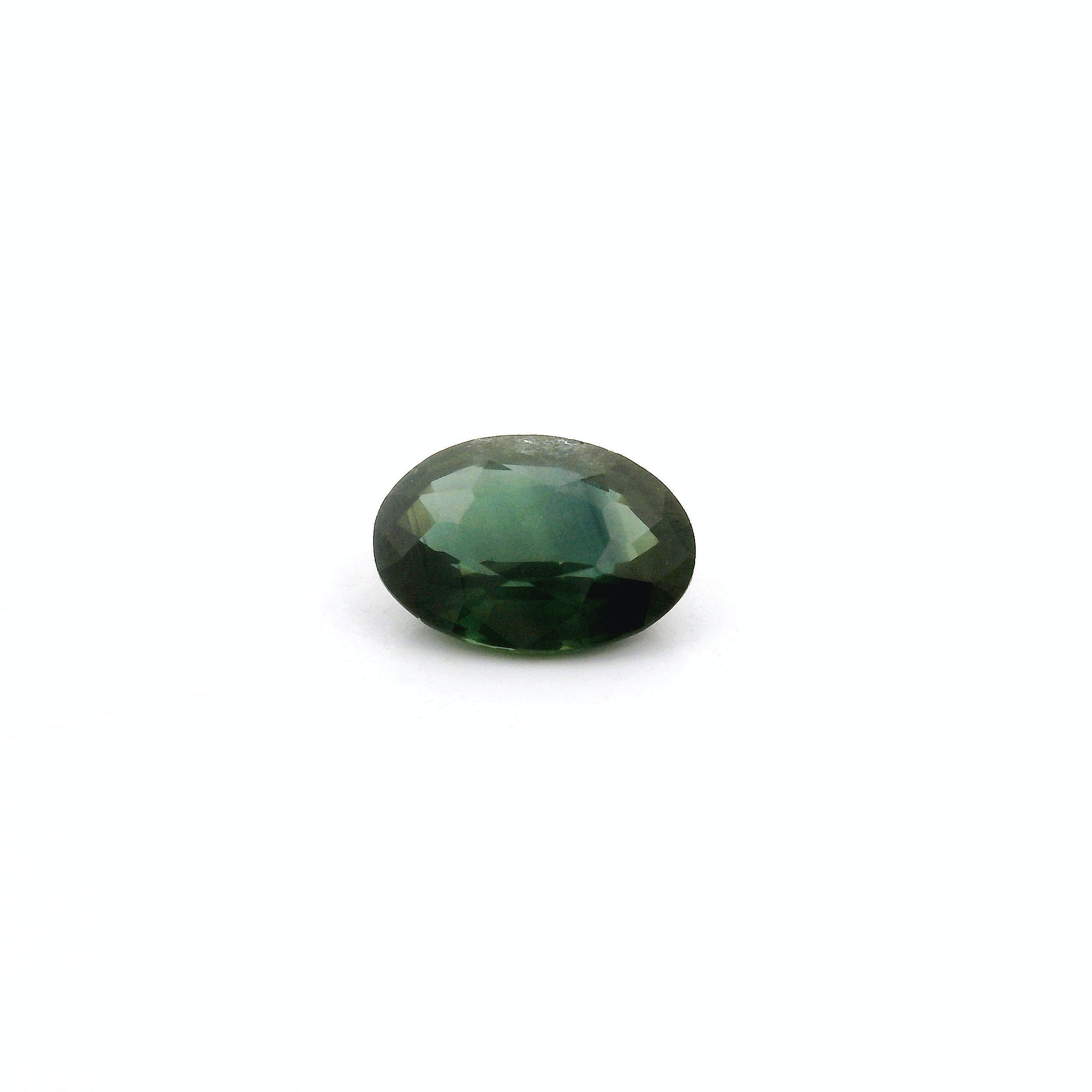 0.79 ct Oval Green Natural Sapphire