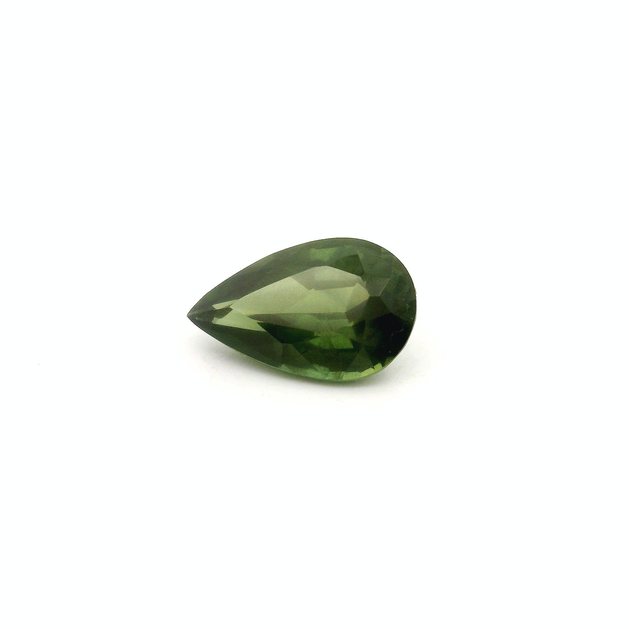 1.19 ct Pear Green Natural Sapphire