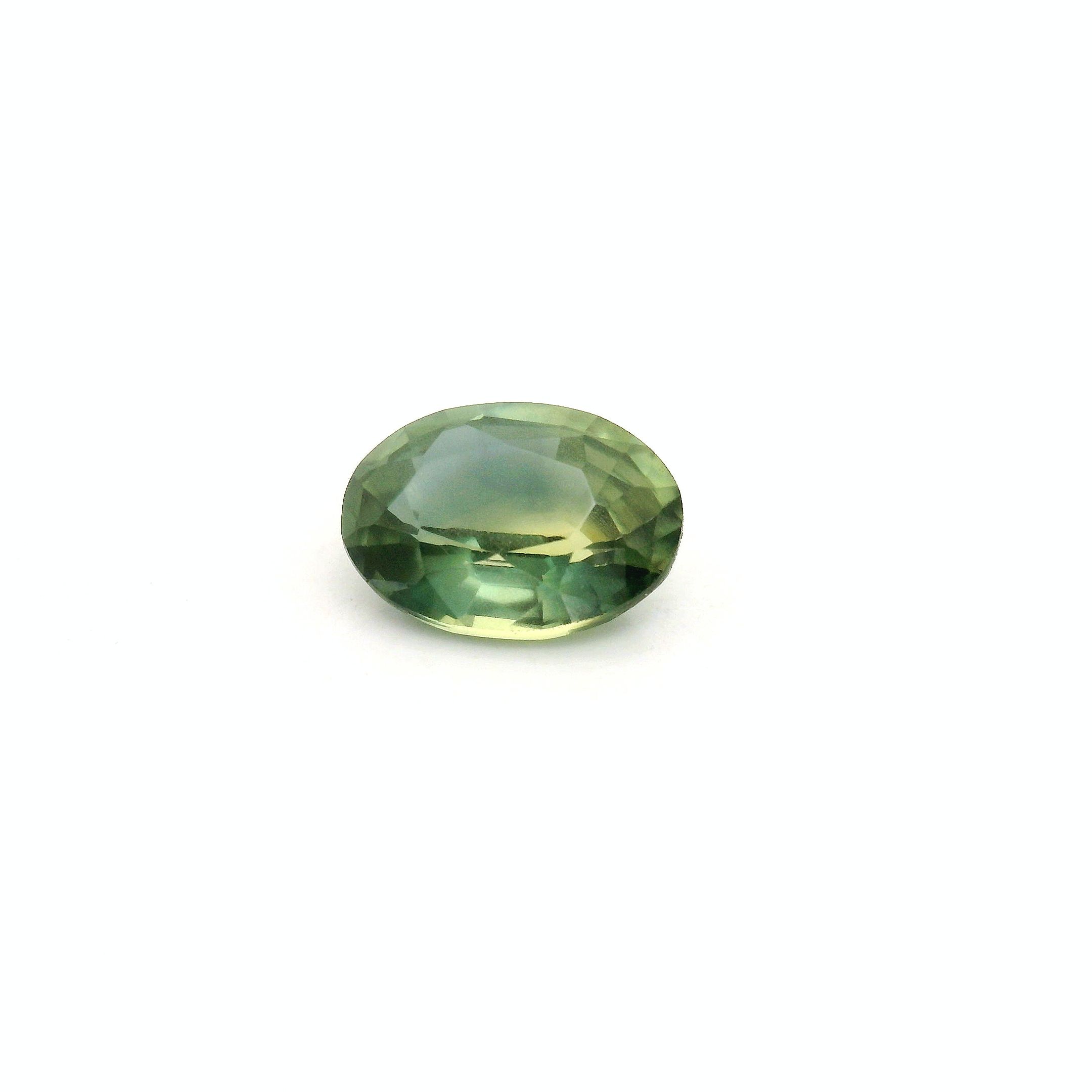 0.85 ct Oval Green Natural Sapphire