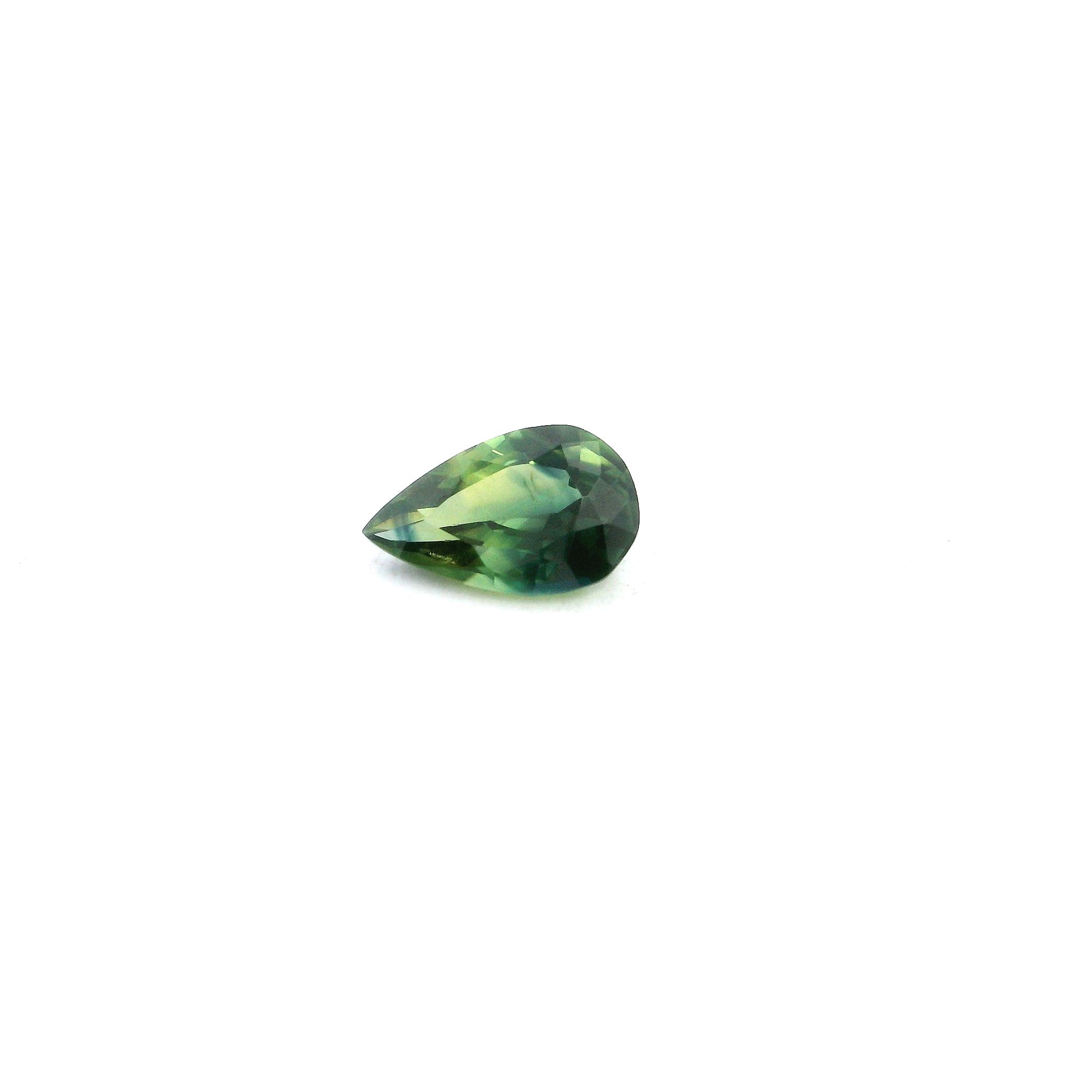 0.49 ct Pear Green Natural Sapphire