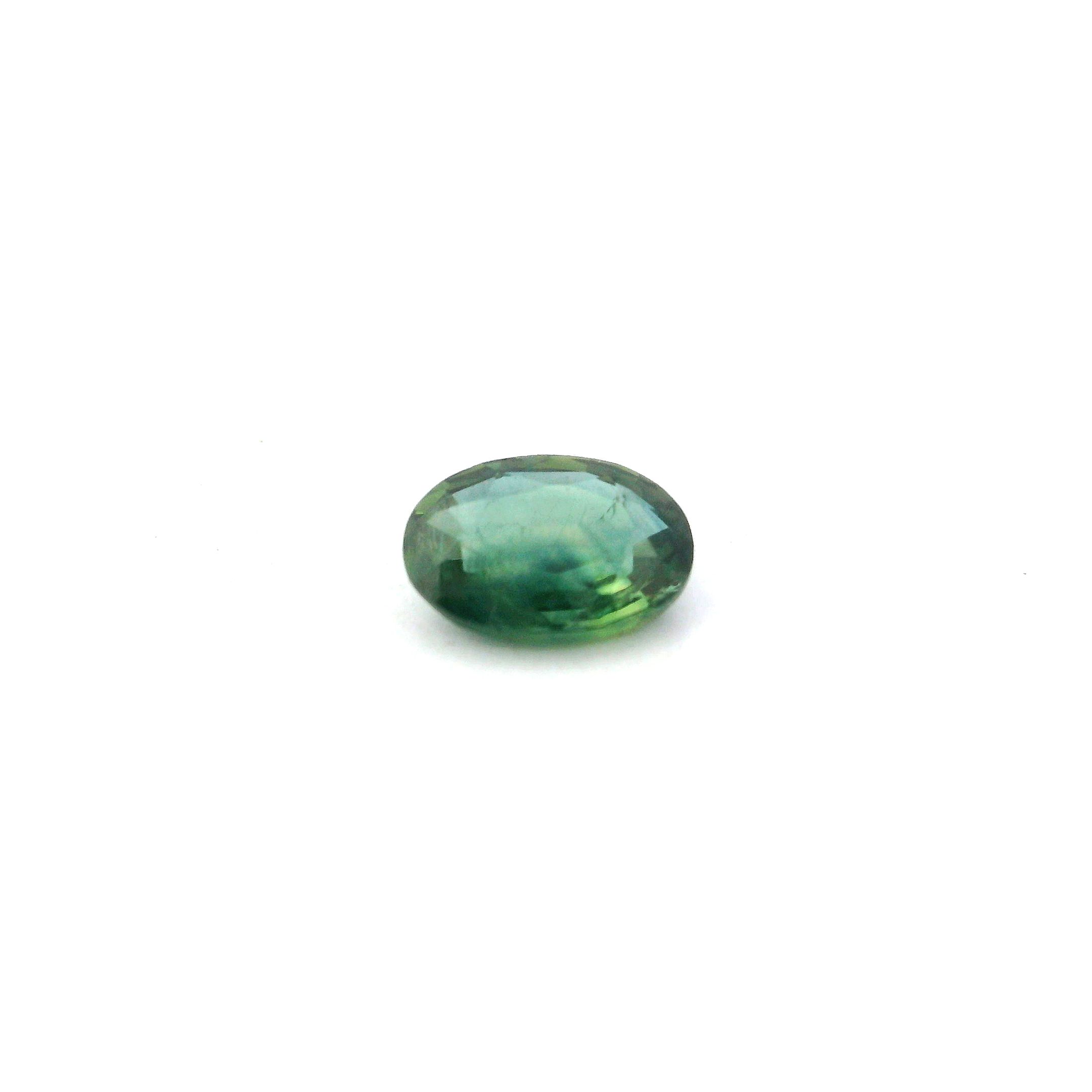 0.80 ct Oval Green Natural Sapphire