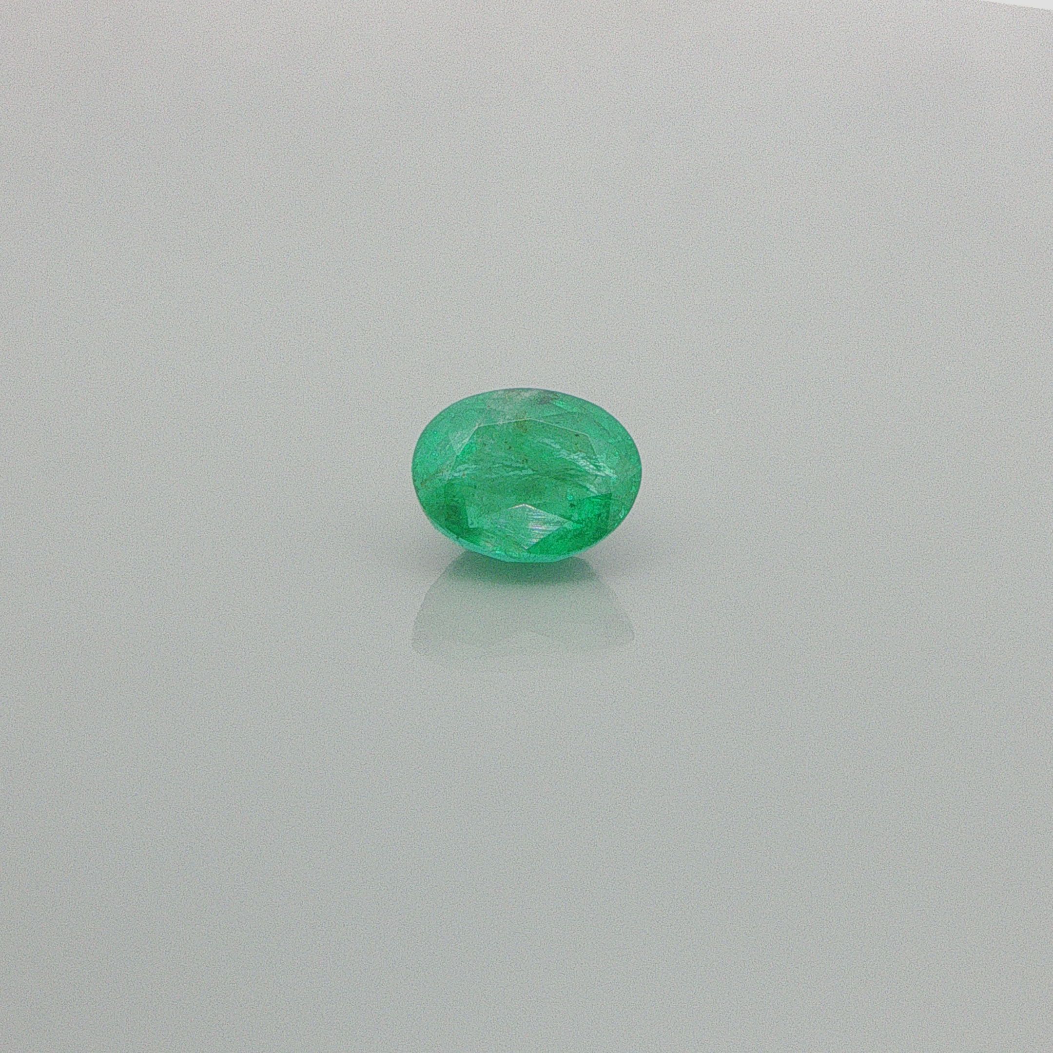 3.19 ct Oval Green Natural Emerald