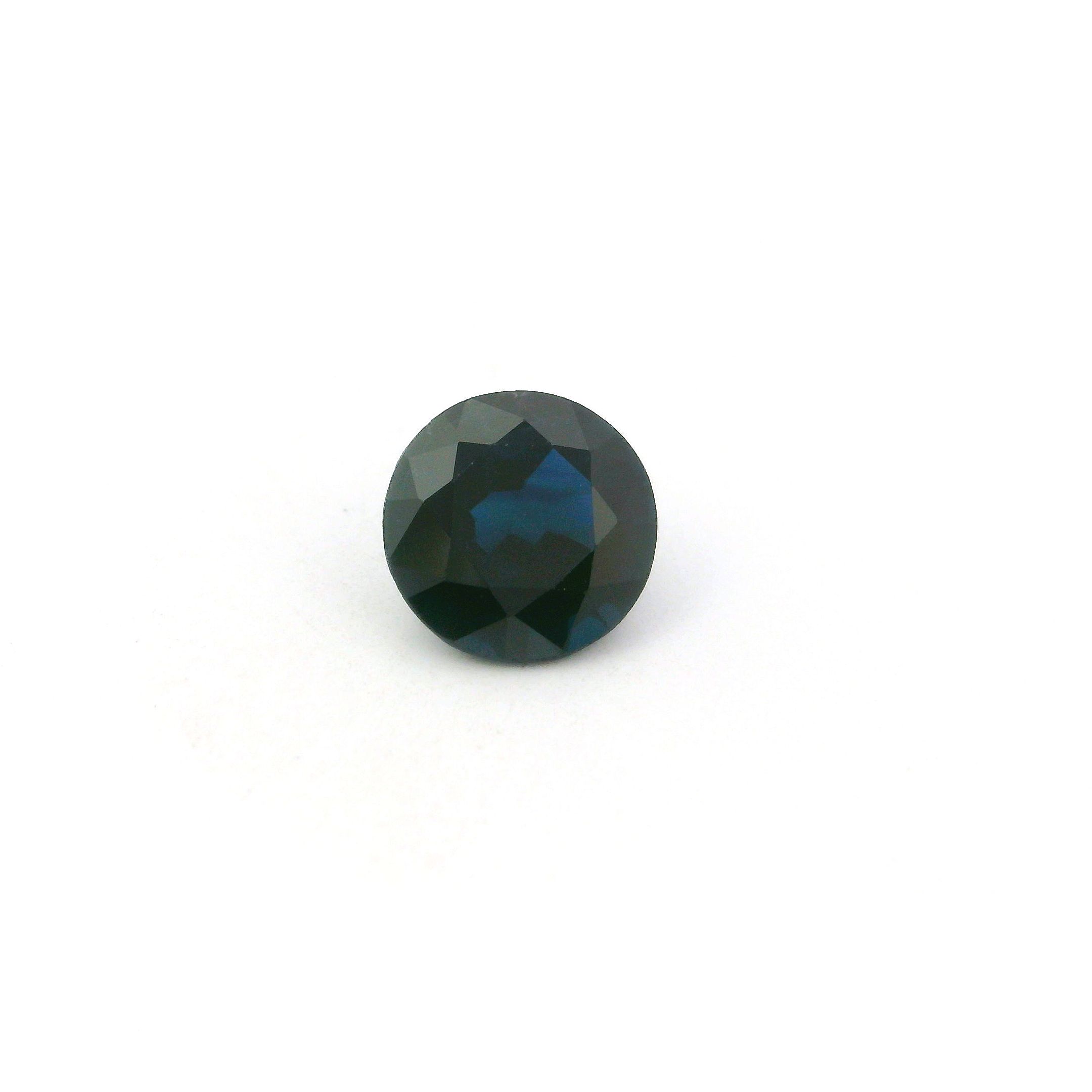1.96 ct Round Blue Natural Sapphire