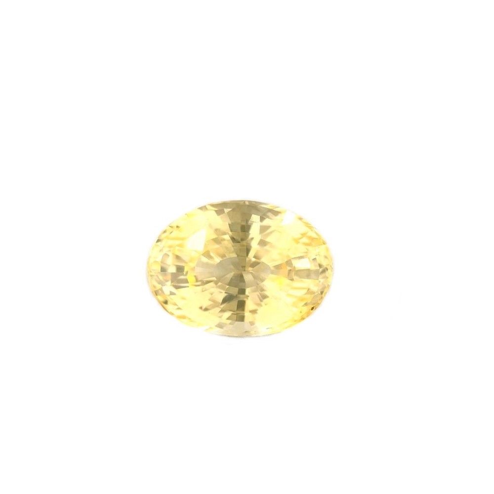 8.11 ct Oval Yellow Natural Sapphire