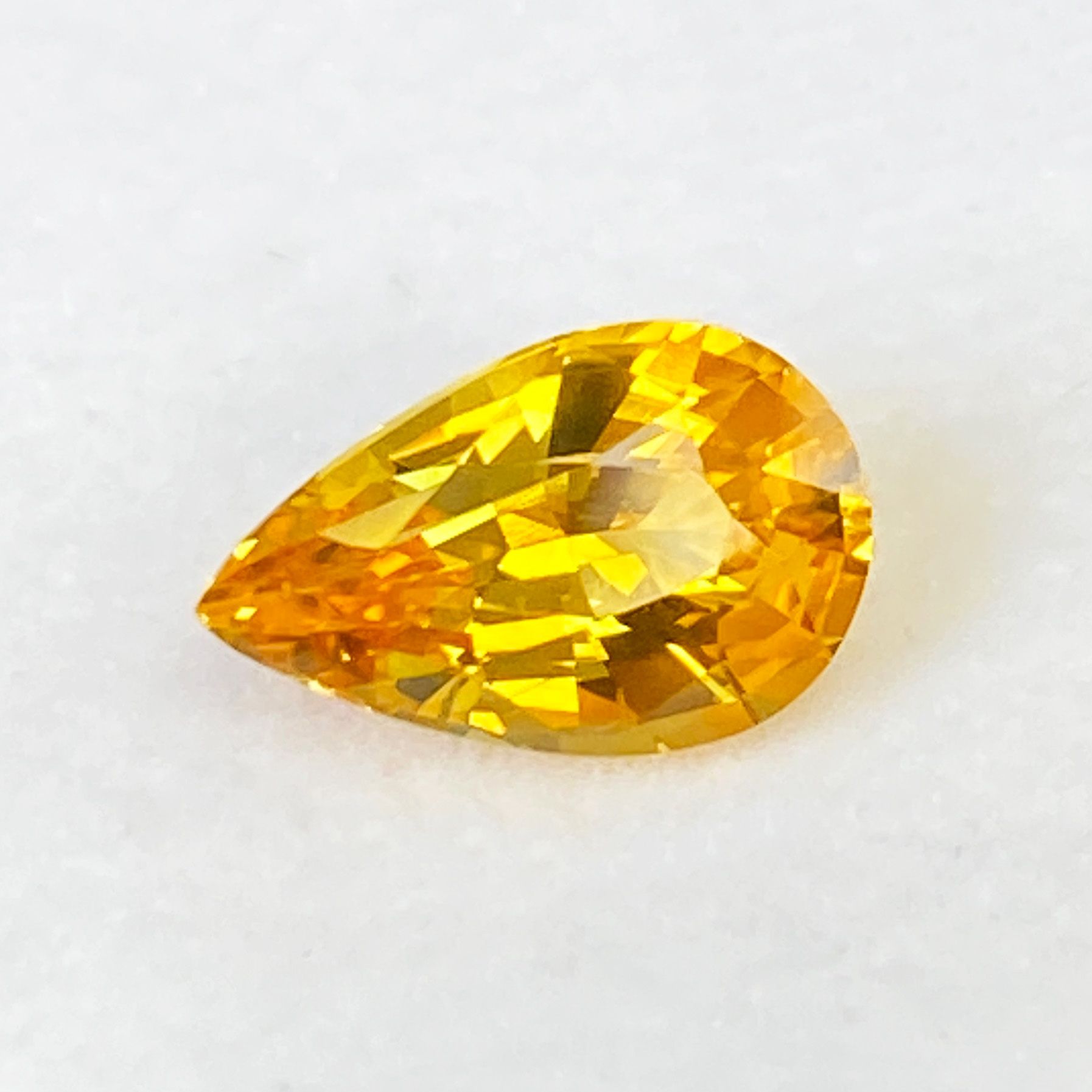 2.06 ct Pear Yellow Natural Sapphire