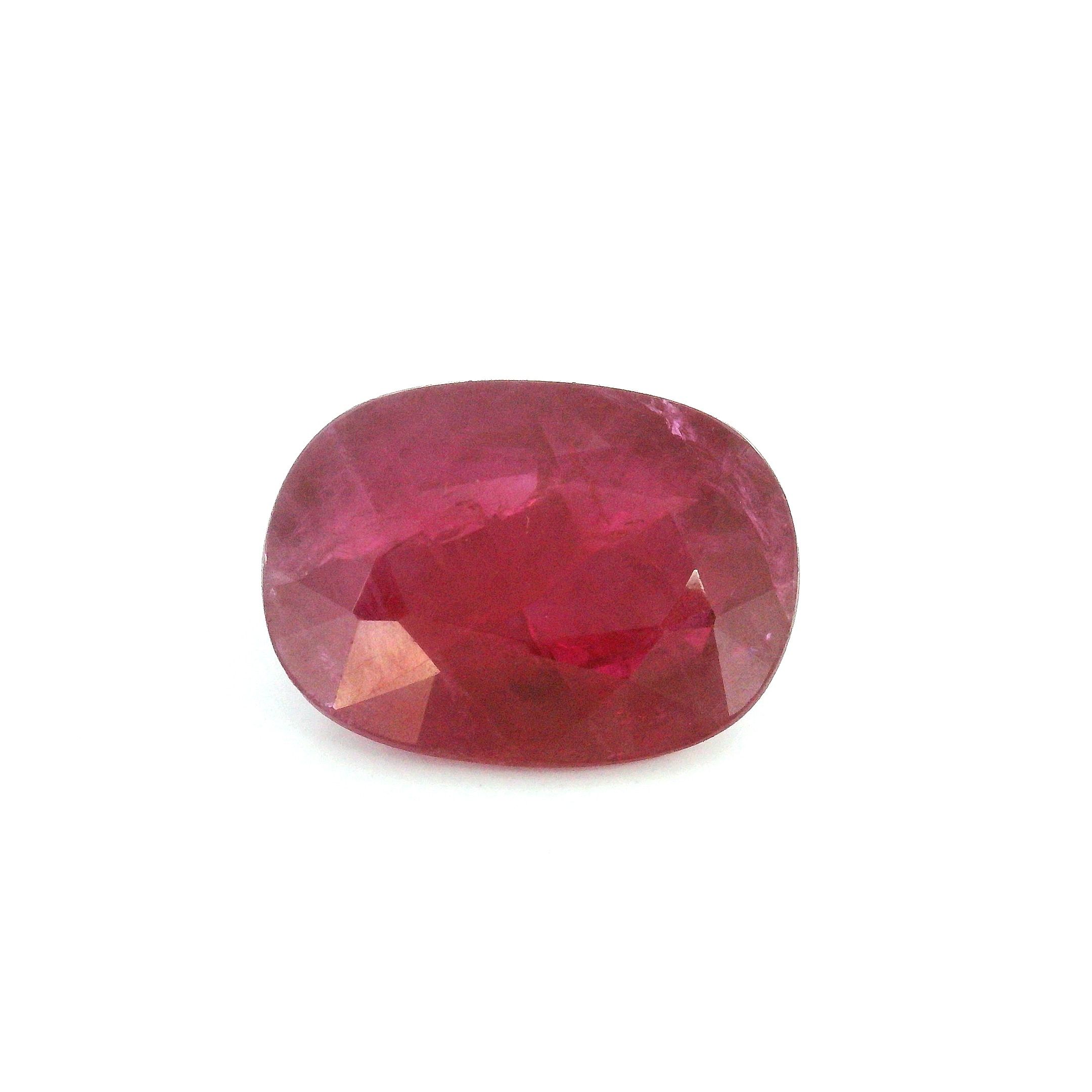 5.94 ct Oval Red Natural Ruby
