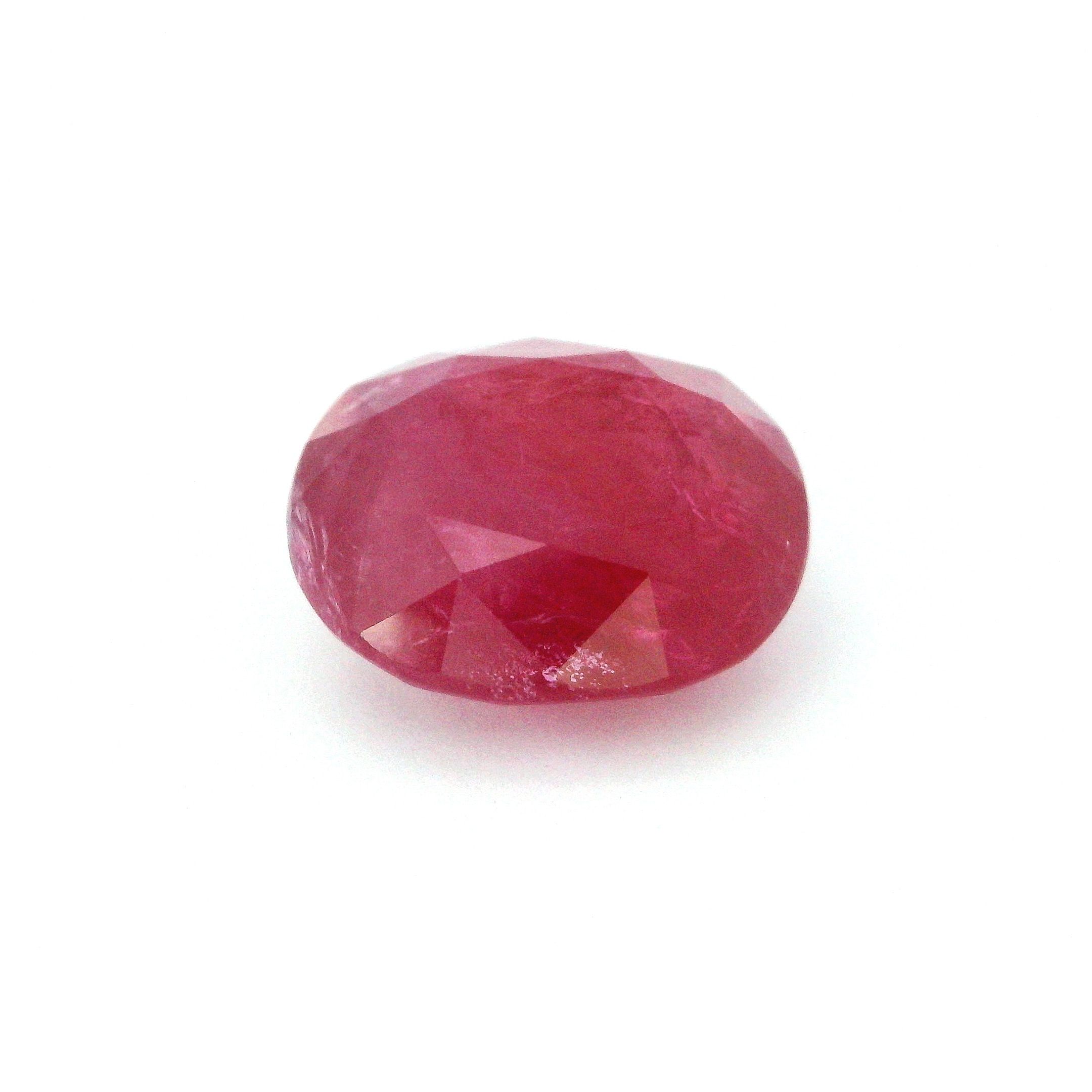 7.47 ct Oval Red Natural Ruby