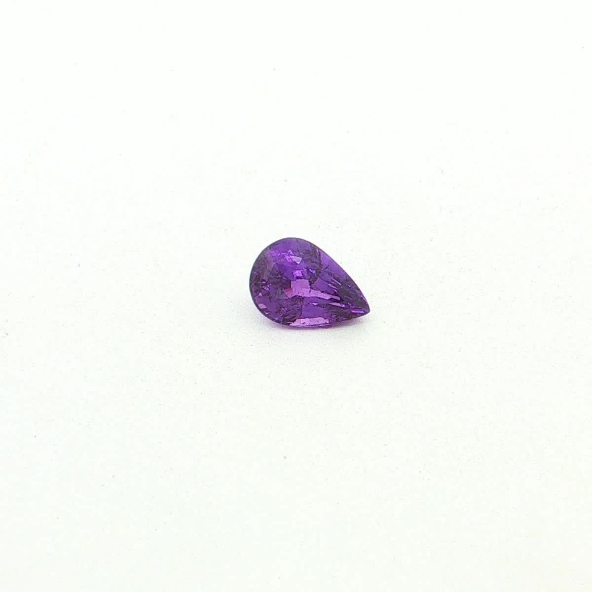 2.53 ct Pear Purple Natural Sapphire