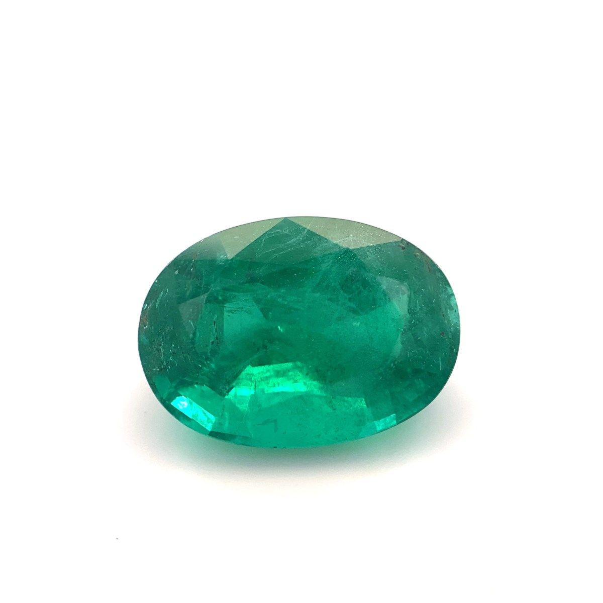 6.30 ct Oval Green Natural Emerald