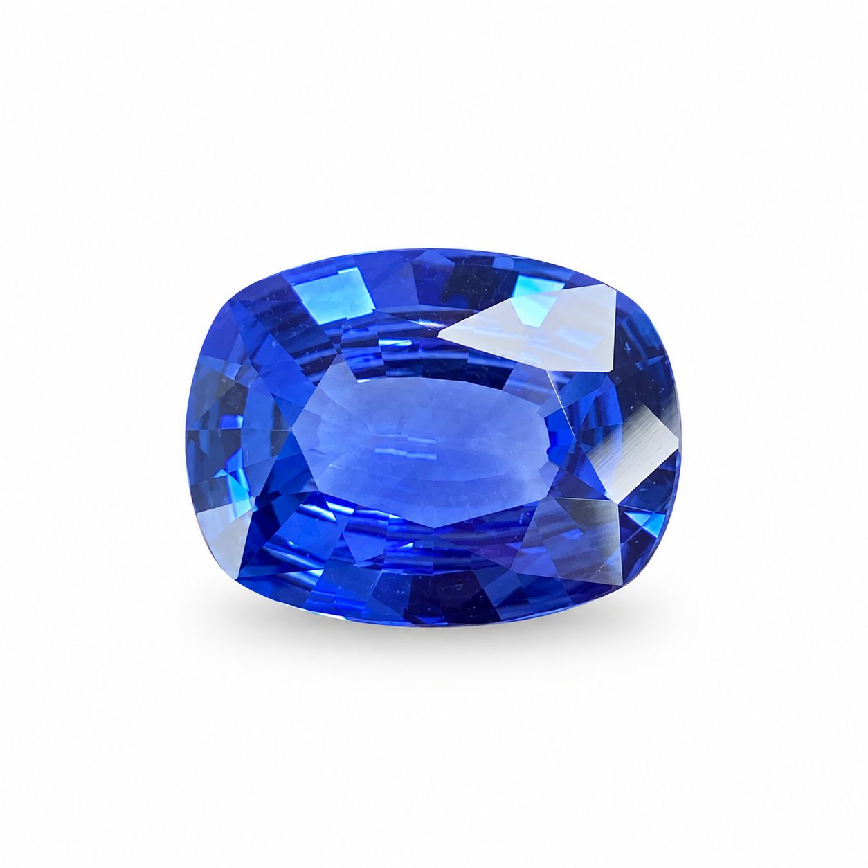 3.25 ct Cushion Blue Natural Sapphire
