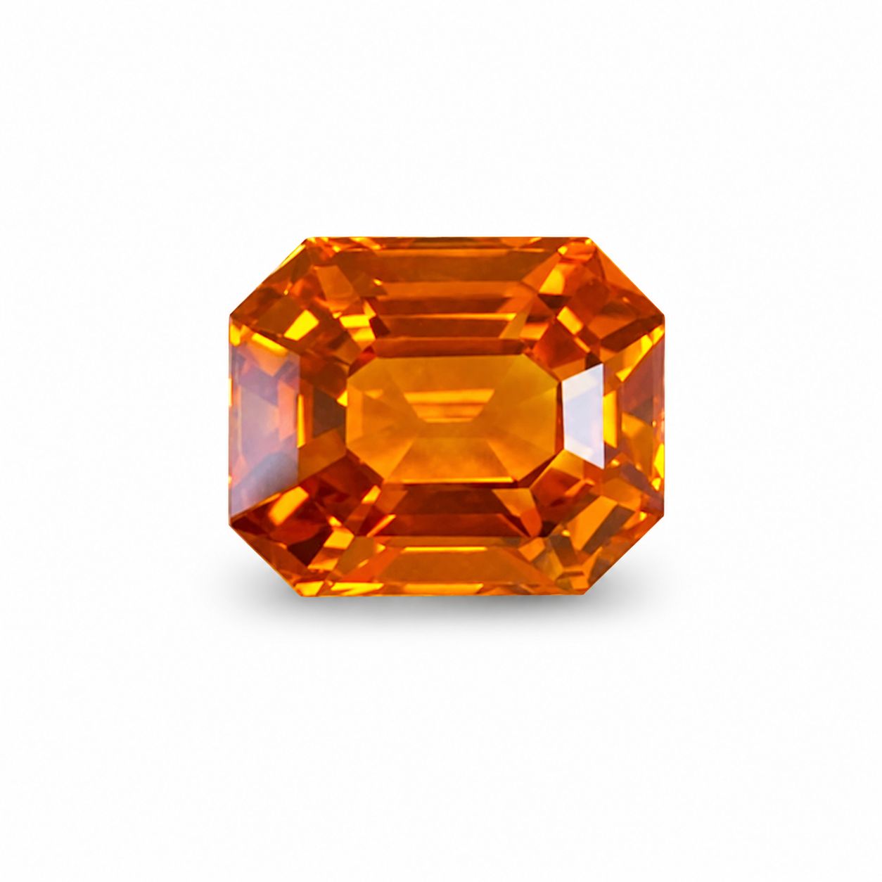 5.05 ct Emerald Orange Natural Sapphire