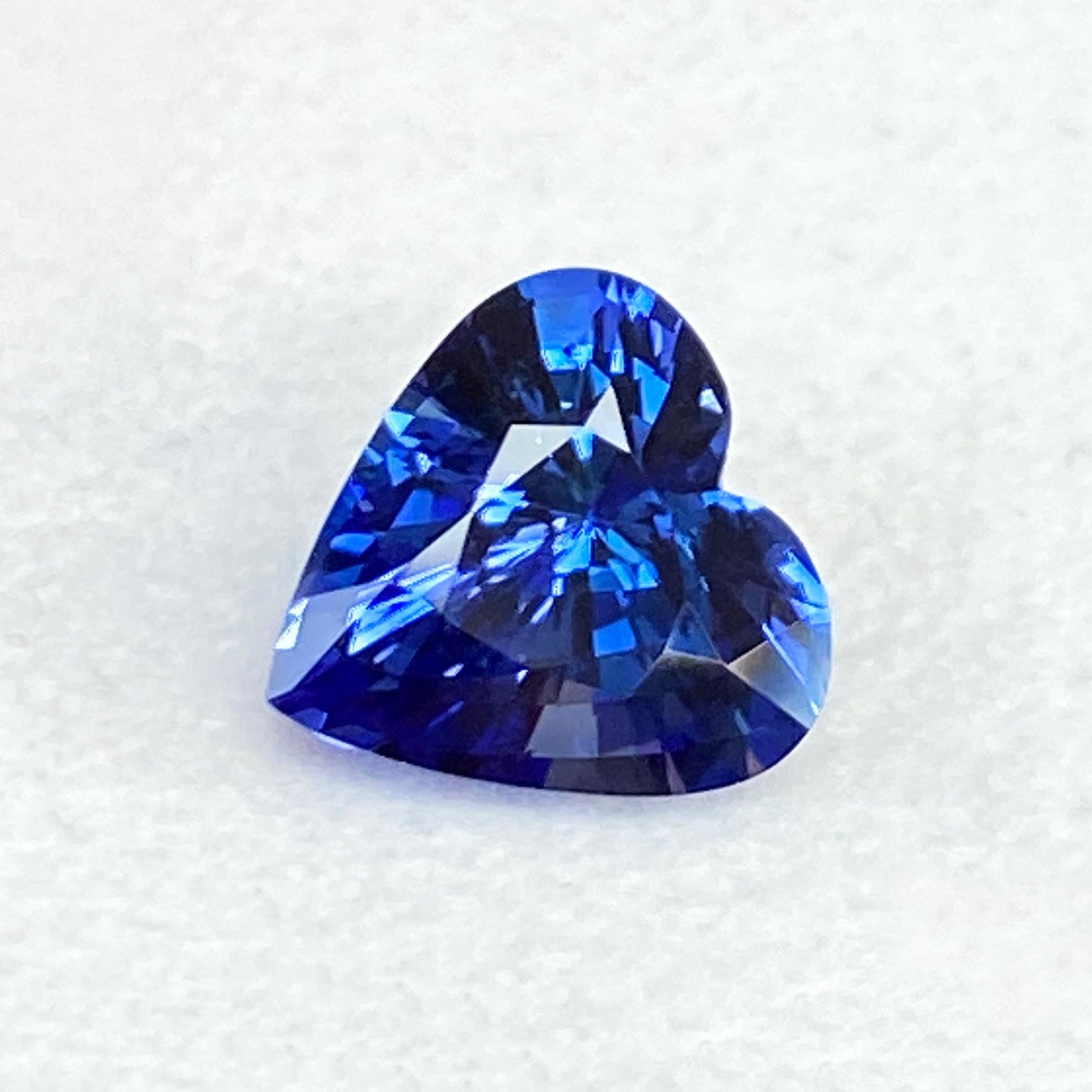 3.12 ct Heart Blue Natural Sapphire