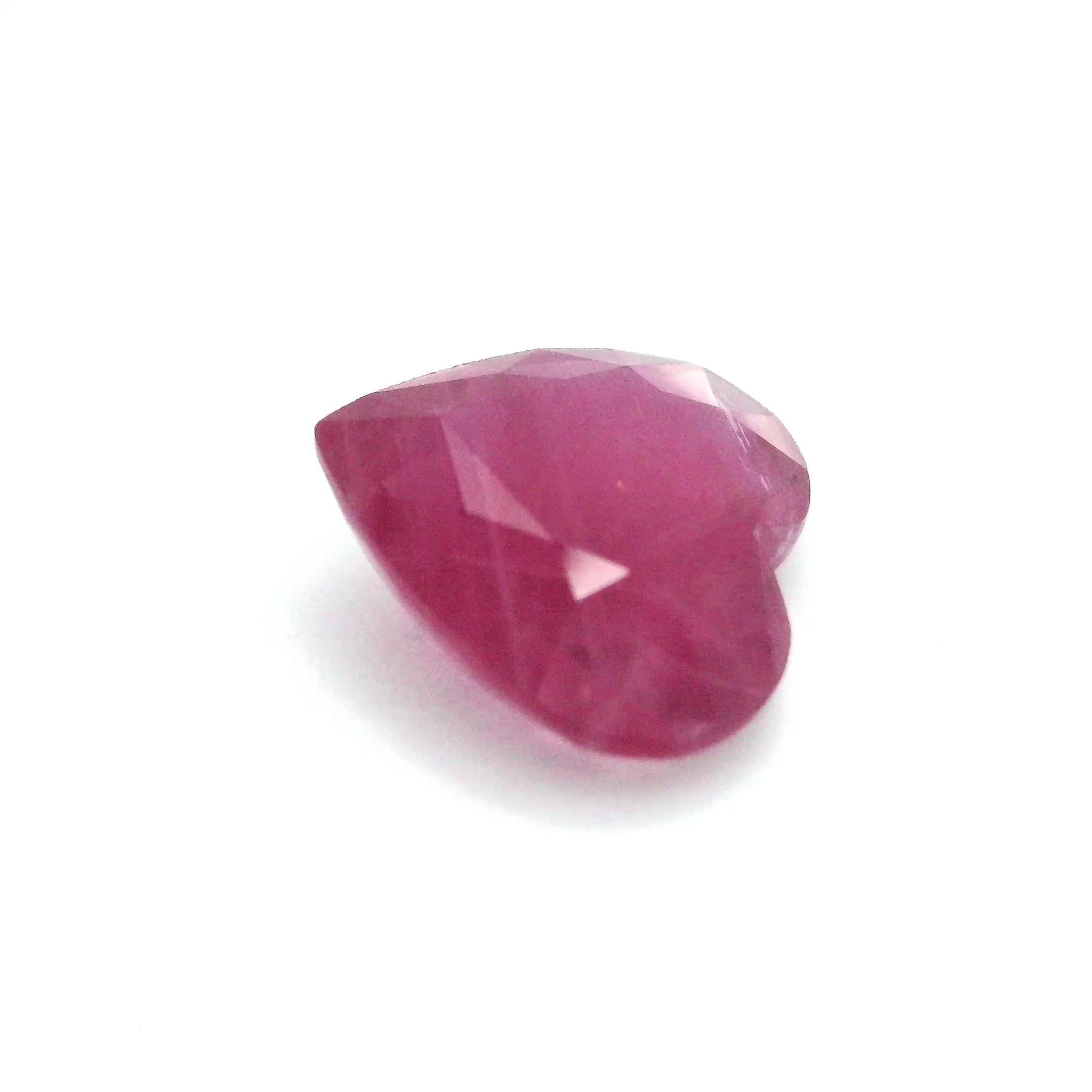 6.70 ct Heart Red Natural Ruby