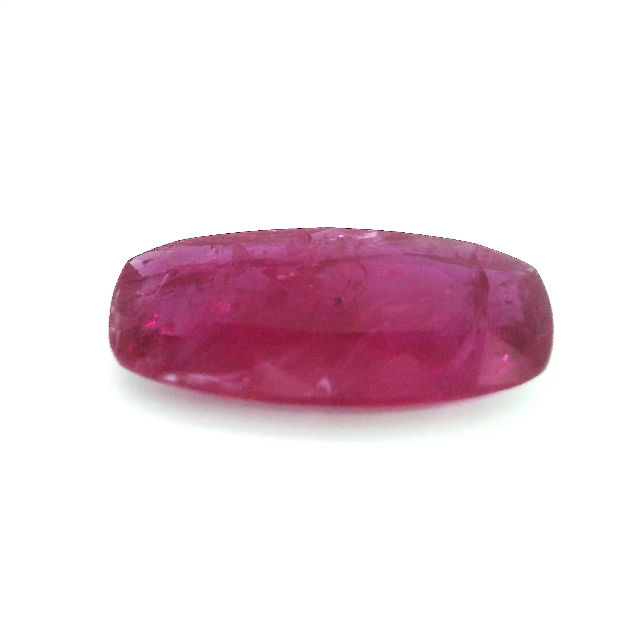 7.96 ct Cushion Red Natural Ruby