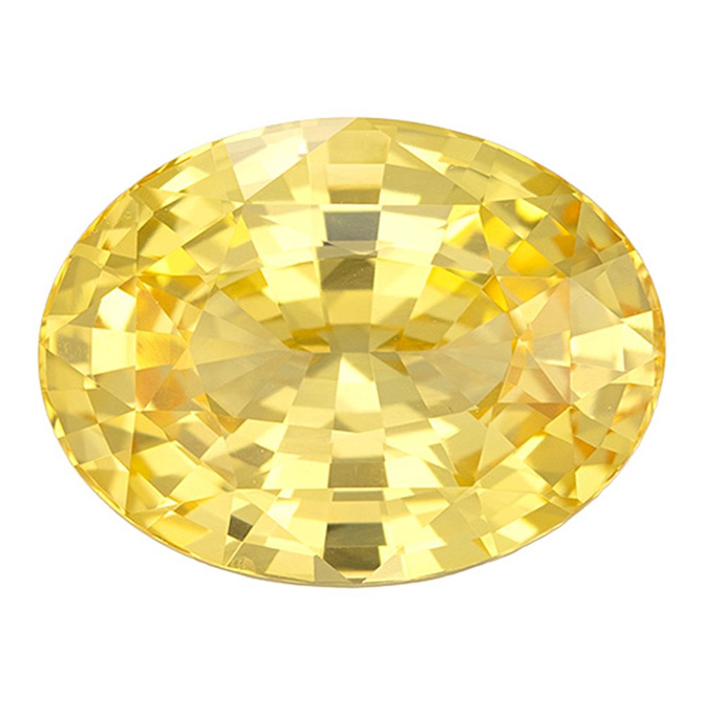 8.54 ct Oval Yellow Natural Sapphire