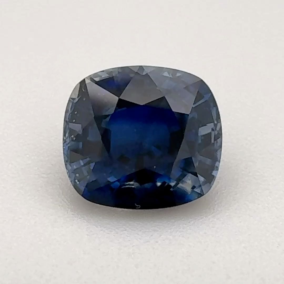 1.77 ct Cushion Blue Natural Sapphire
