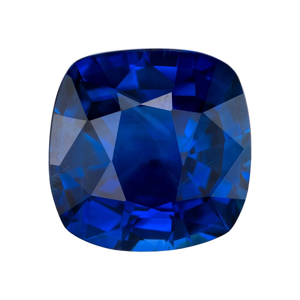 3.30 ct Cushion Blue Natural Sapphire
