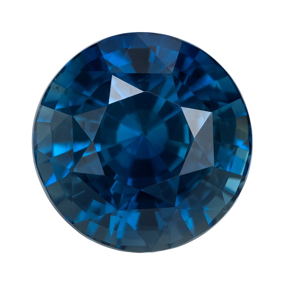 5.55 ct Round Blue Natural Sapphire