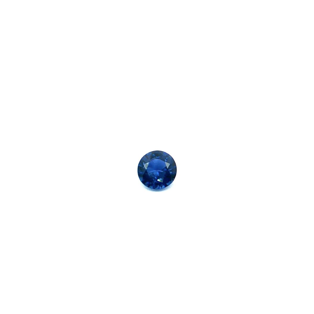 0.62 ct Round Blue Natural Sapphire