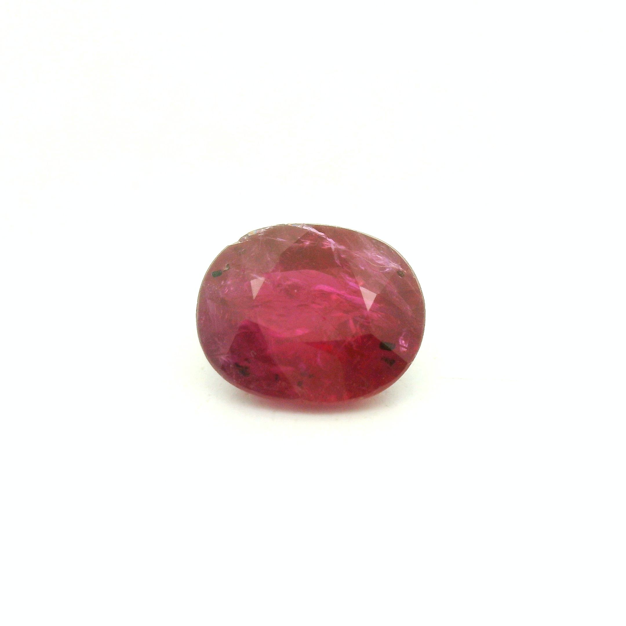 3.65 ct Oval Red Natural Ruby