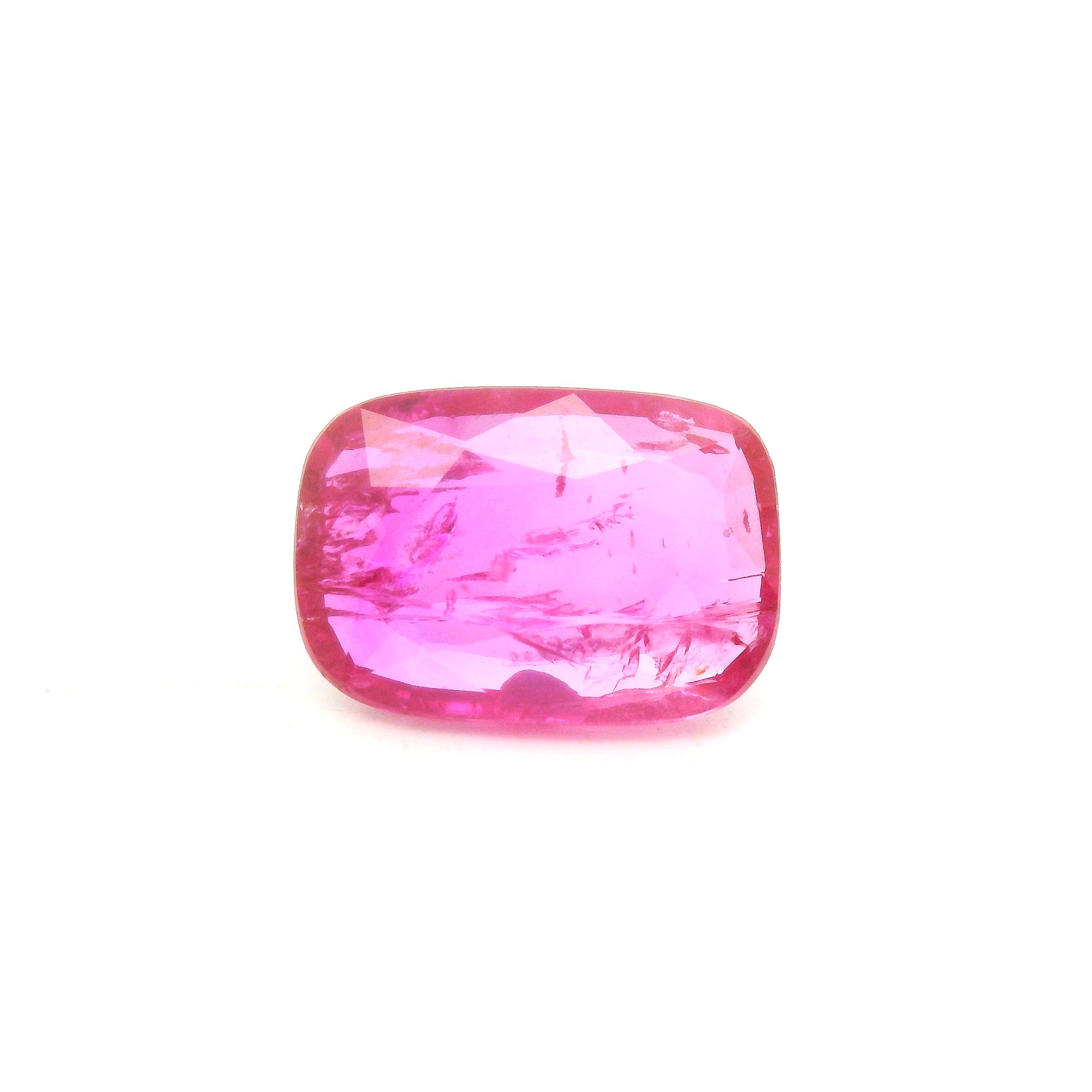 3.34 ct Cushion Pink Natural Sapphire
