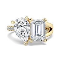 Toi&Moi with Half Split Band