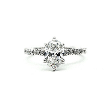 Cara Engagement Ring with IGI LG Diamonds 1.23ct Total Weight