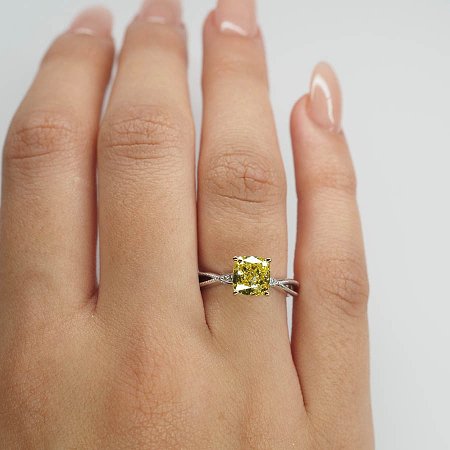 Tulip Petal Split with Lab Grown Diamond 1.60ct