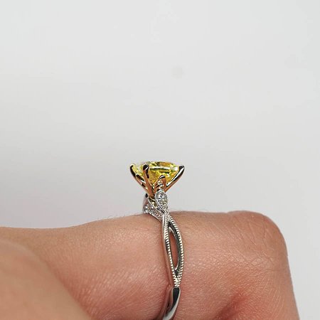 Tulip Petal Split with Lab Grown Diamond 1.60ct